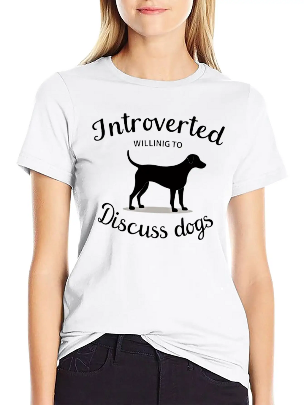Introverted Dogs Lovers Unisex Casual T-Shirt – Clean Design For Daily Comfort