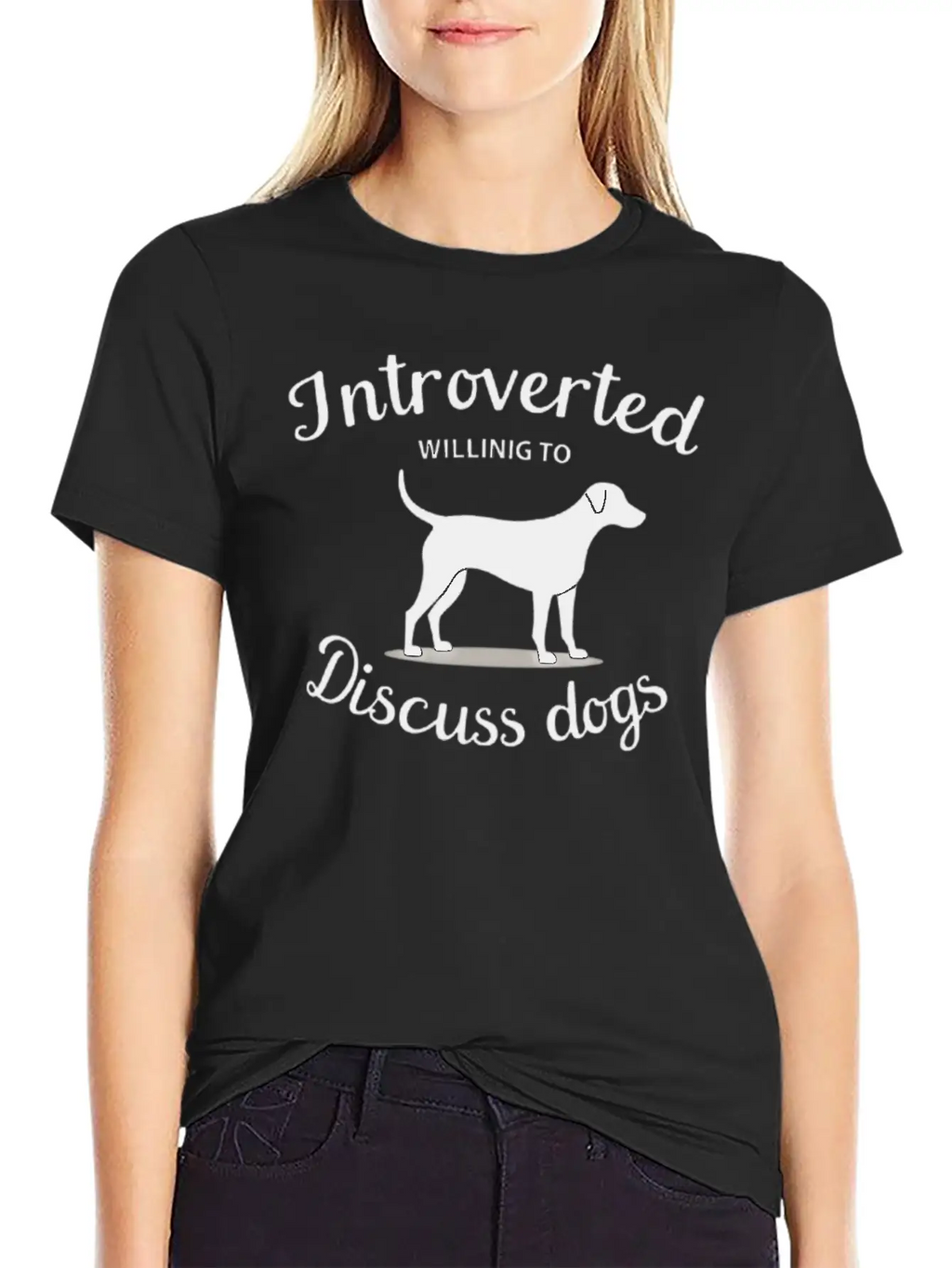 Introverted Dogs Lovers Unisex Casual T-Shirt – Clean Design For Daily Comfort