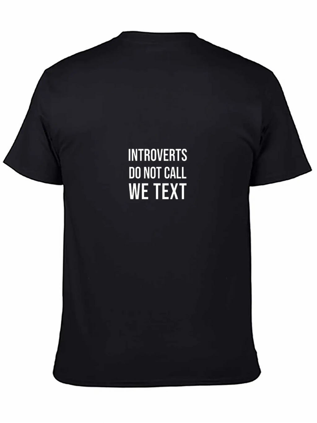 INTROVERTS TEXT Breathable Soft Cotton T-Shirt – Timeless Casual Look