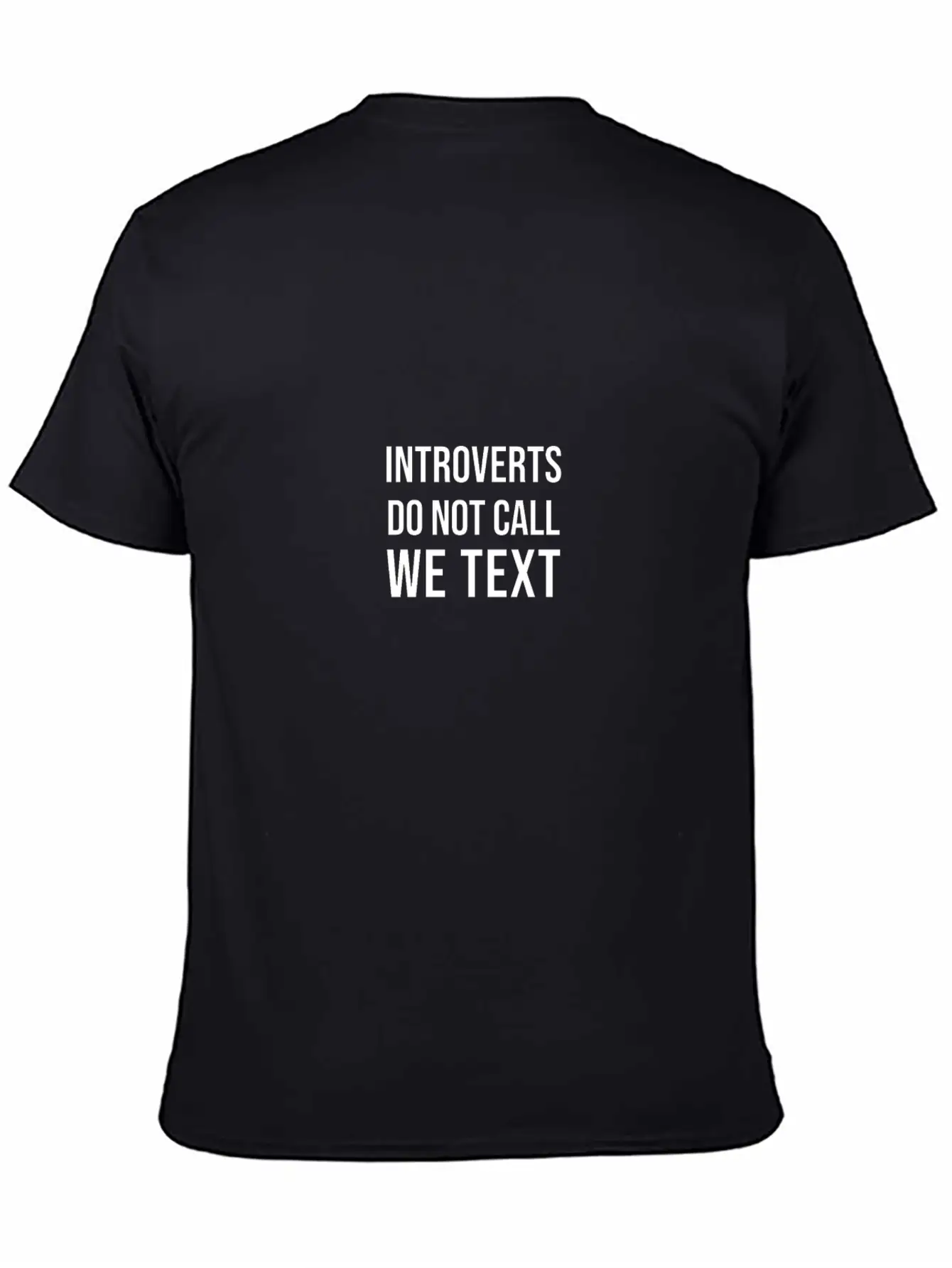INTROVERTS TEXT Breathable Soft Cotton T-Shirt – Timeless Casual Look