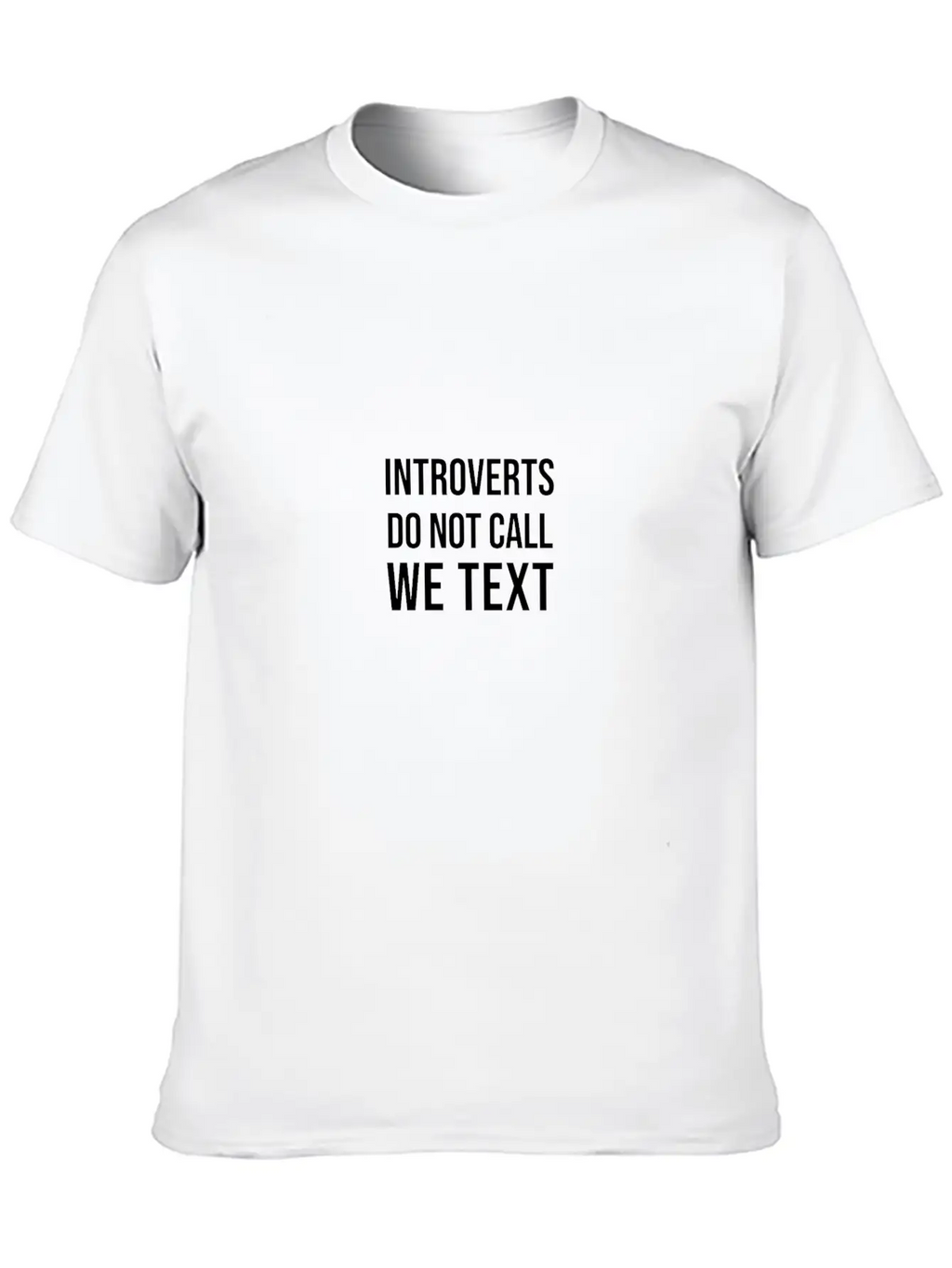 INTROVERTS TEXT Breathable Soft Cotton T-Shirt – Timeless Casual Look