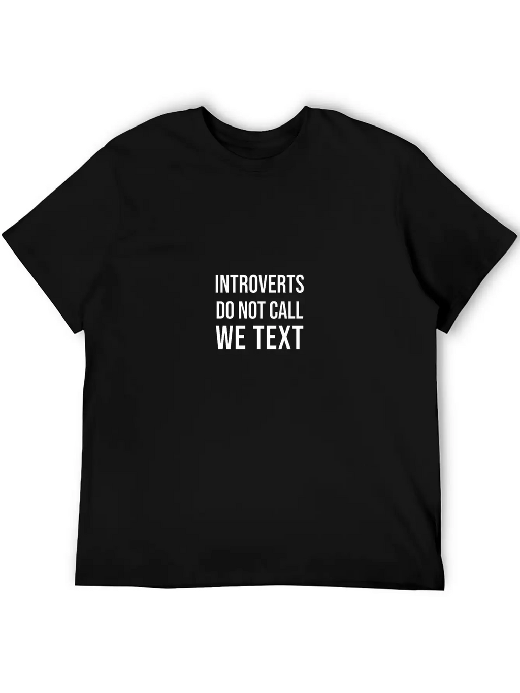INTROVERTS TEXT Breathable Soft Cotton T-Shirt – Timeless Casual Look