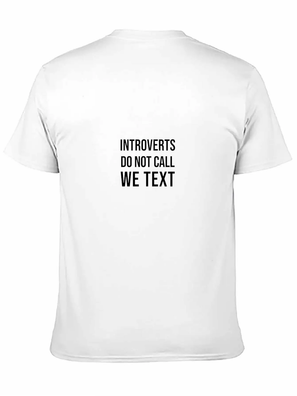 INTROVERTS TEXT Breathable Soft Cotton T-Shirt – Timeless Casual Look