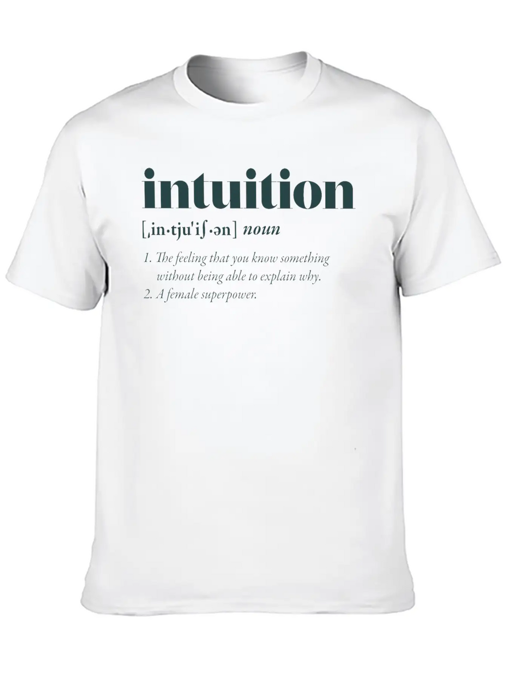 Intuition Casual Graphic T-Shirt – Simple And Comfortable Daily Wear