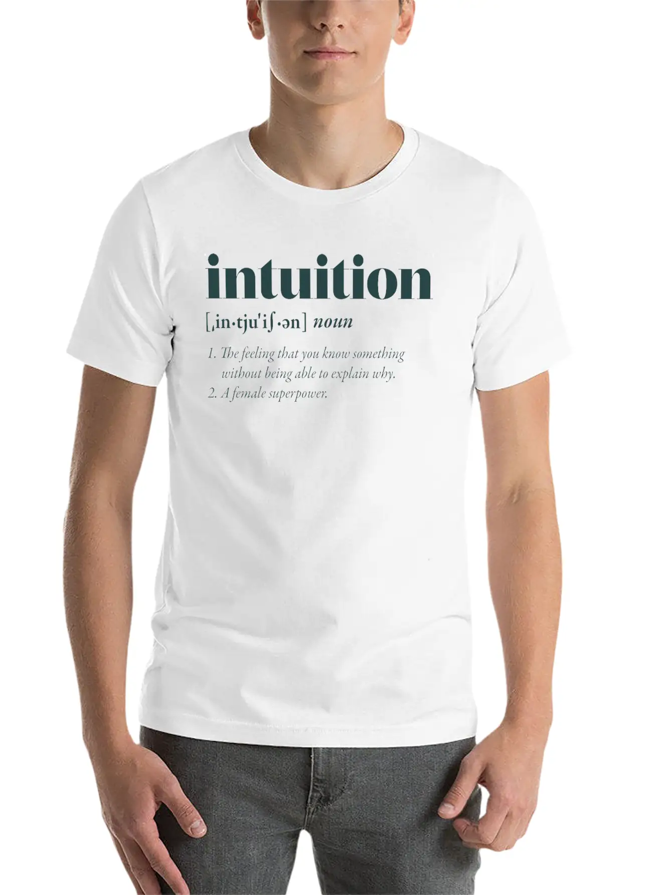 Intuition Casual Graphic T-Shirt – Simple And Comfortable Daily Wear