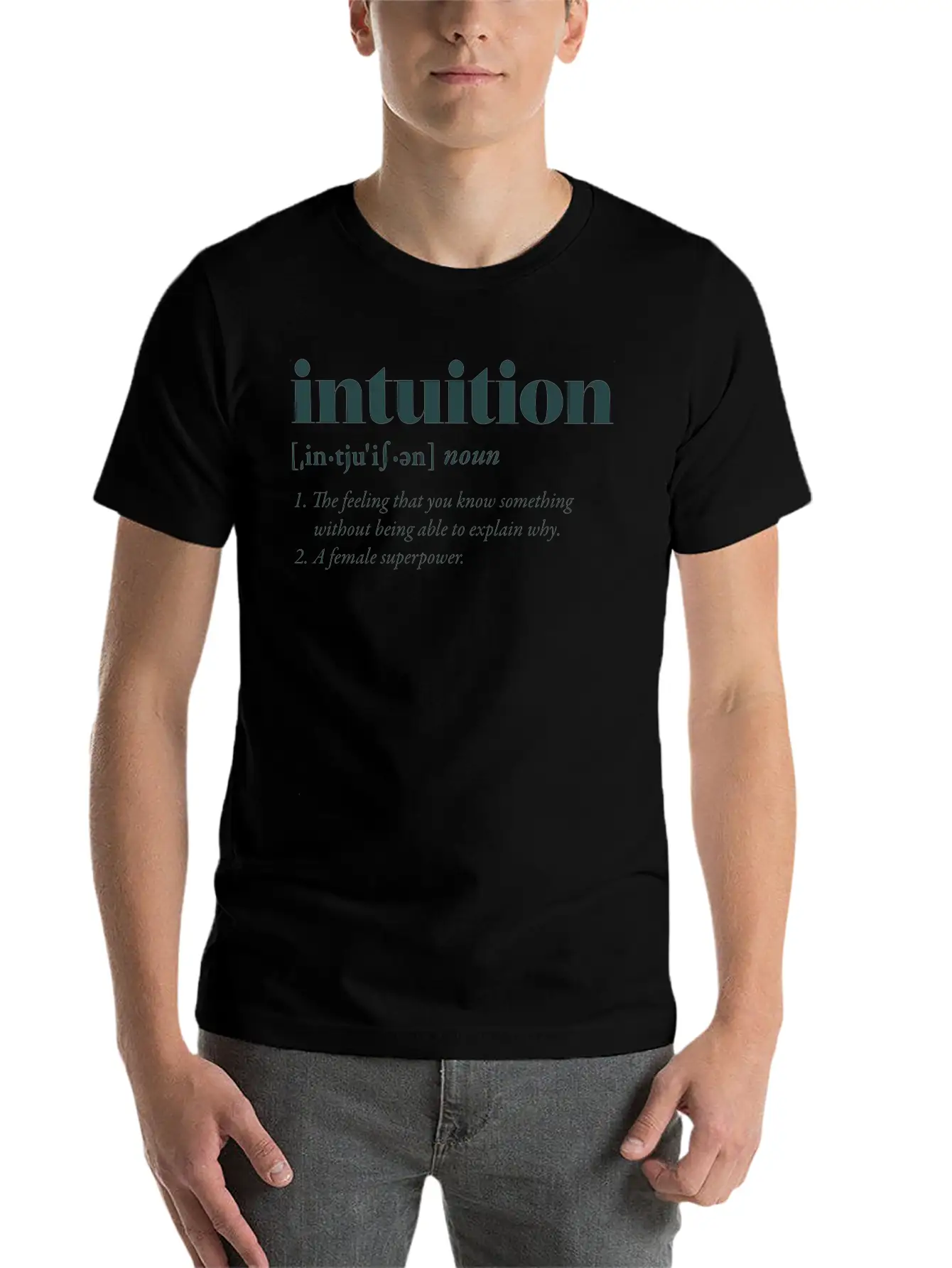 Intuition Casual Graphic T-Shirt – Simple And Comfortable Daily Wear