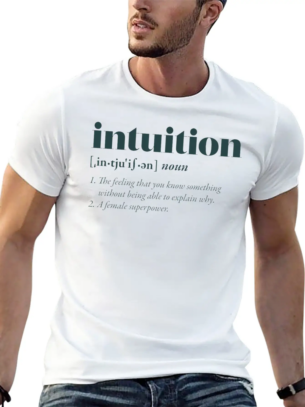 Intuition Casual Graphic T-Shirt – Simple And Comfortable Daily Wear
