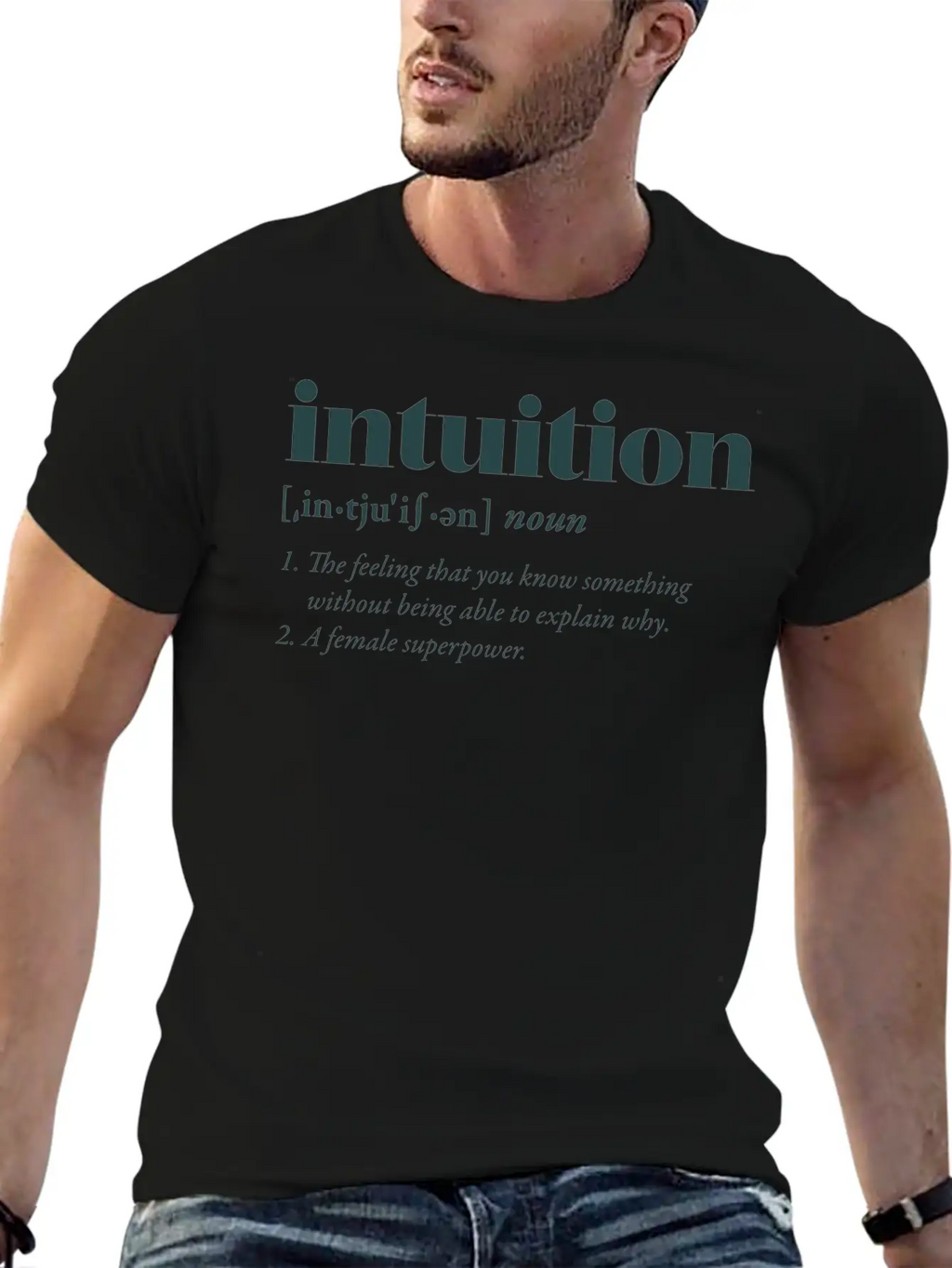 Intuition Casual Graphic T-Shirt – Simple And Comfortable Daily Wear