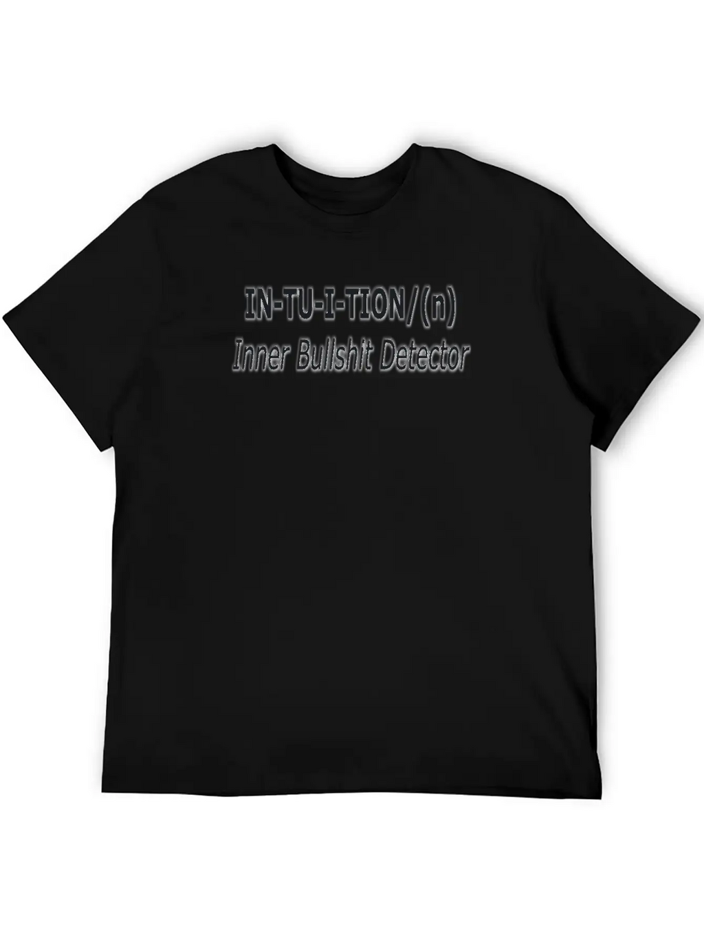Intuition Definition Unisex Short Sleeve Soft Cotton T-Shirt – Casual Everyday Wear