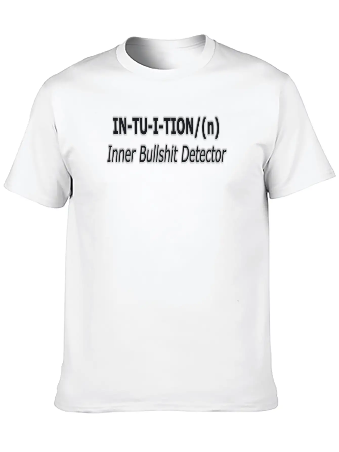 Intuition Definition Unisex Short Sleeve Soft Cotton T-Shirt – Casual Everyday Wear