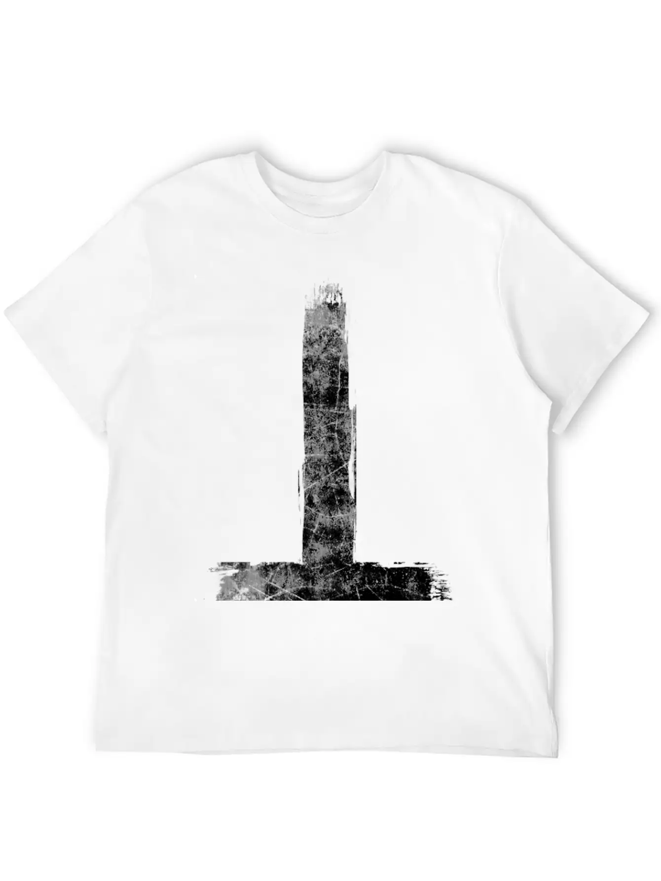 Inverted Cross Grunge Essential Cotton Tee For Daily Outfits – Unisex Style