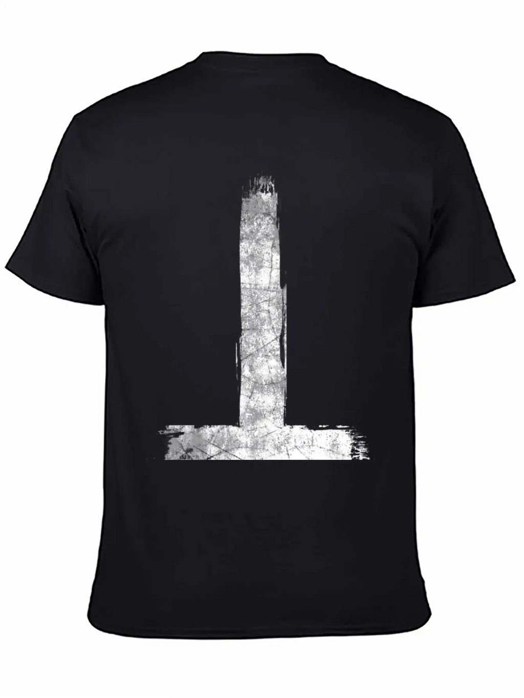 Inverted Cross Grunge Essential Cotton Tee For Daily Outfits – Unisex Style
