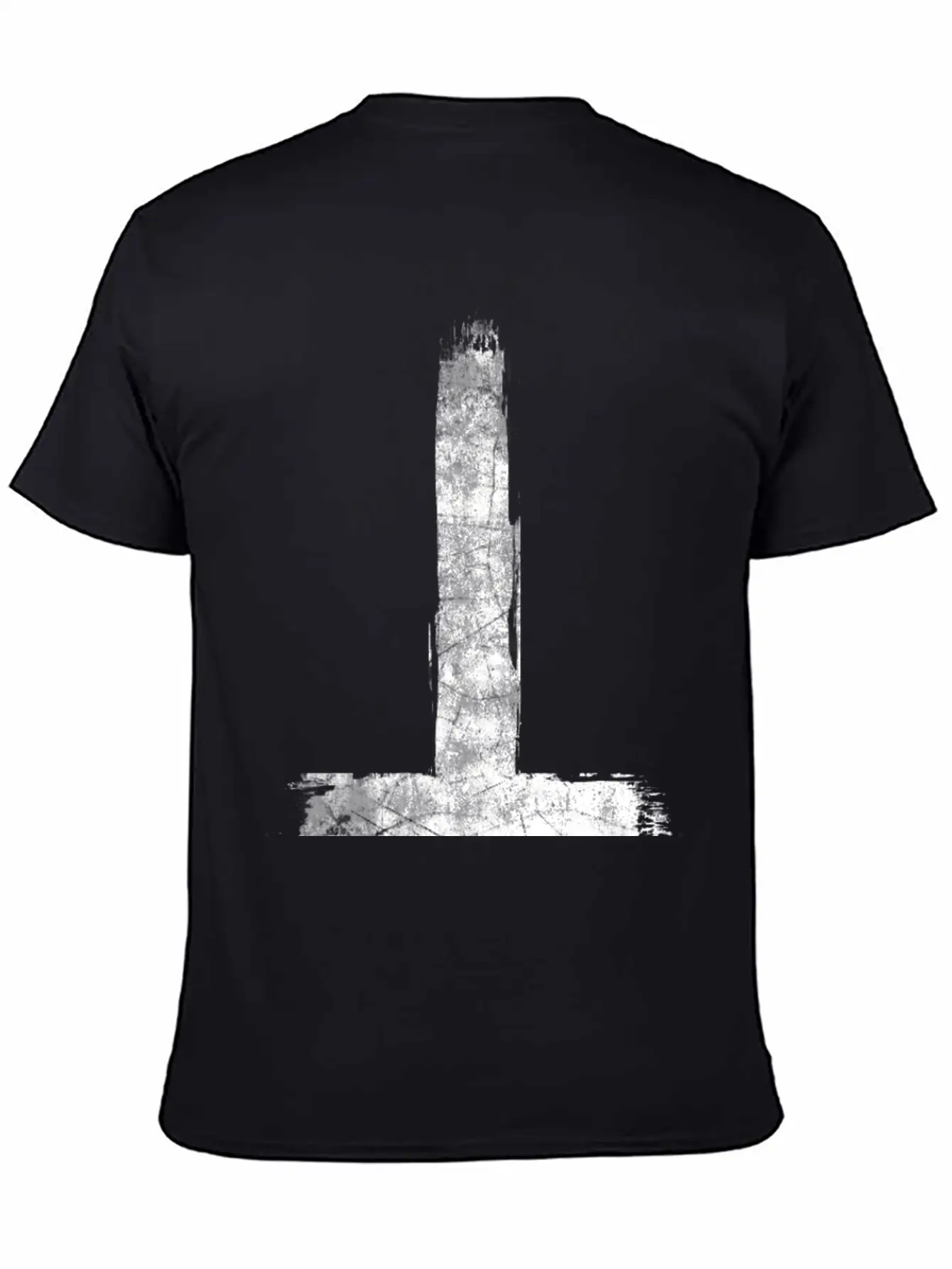 Inverted Cross Grunge Essential Cotton Tee For Daily Outfits – Unisex Style