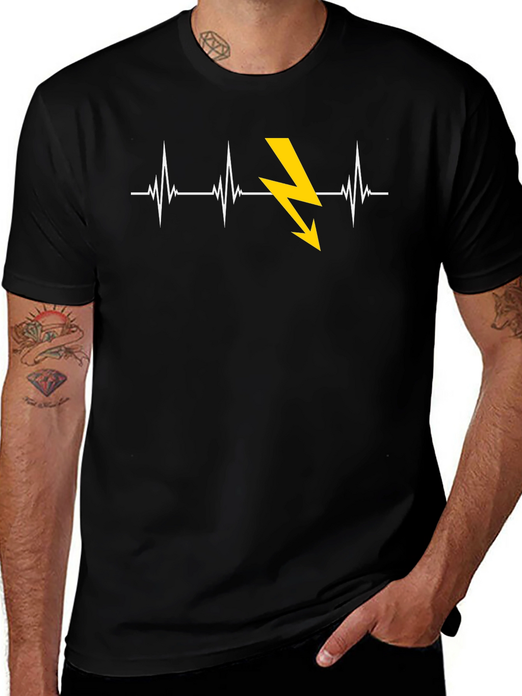 Electrician Heartbeat T-Shirt - Shockingly Stylish!