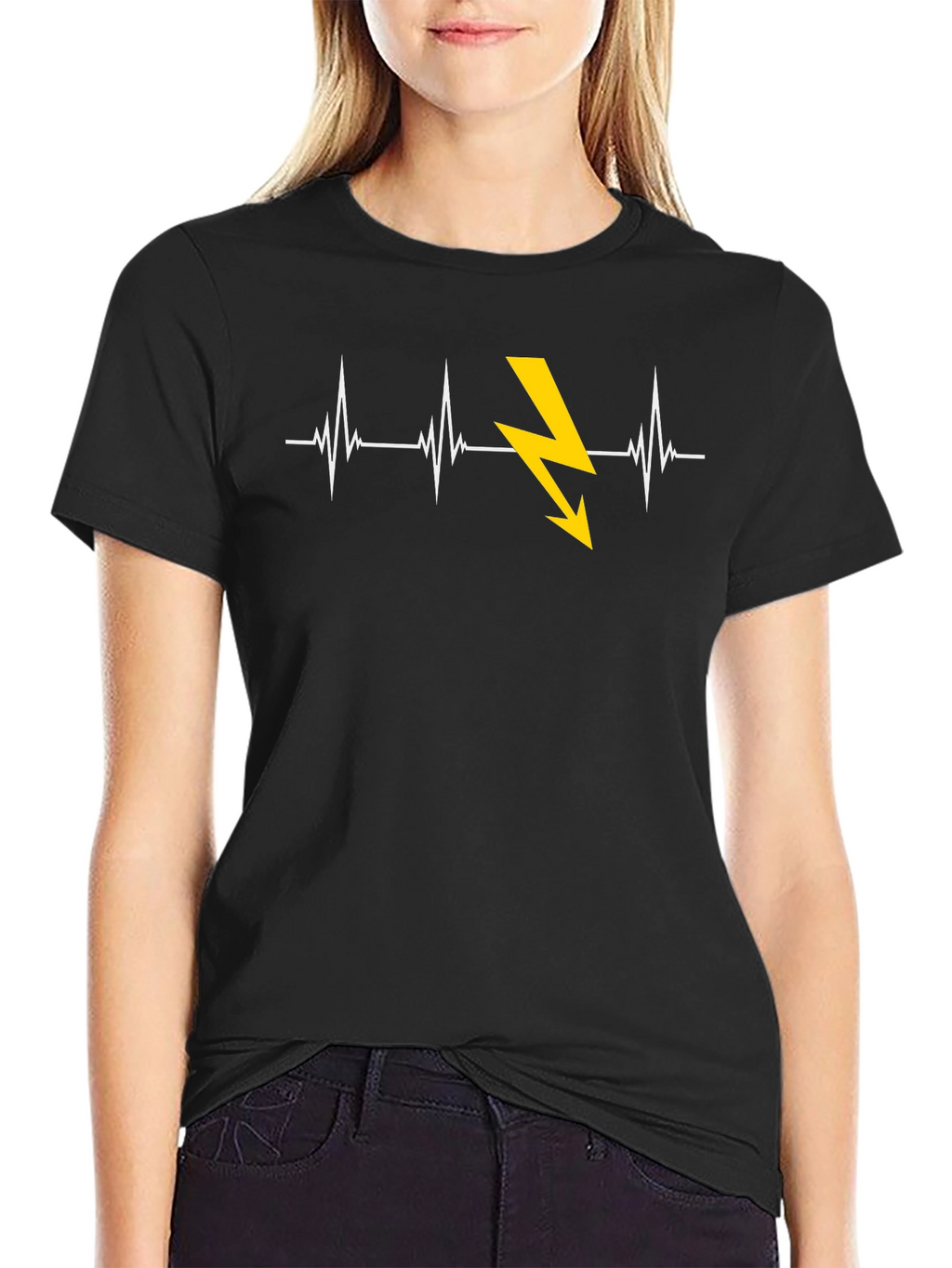 Electrician Heartbeat T-Shirt - Shockingly Stylish!