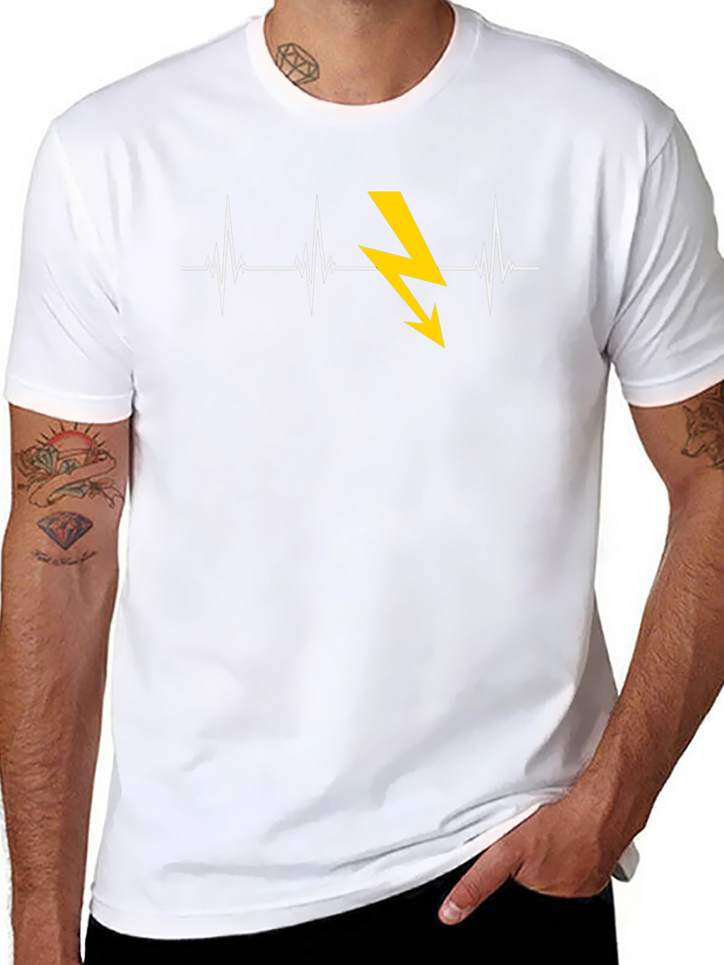 Electrician Heartbeat T-Shirt - Shockingly Stylish!