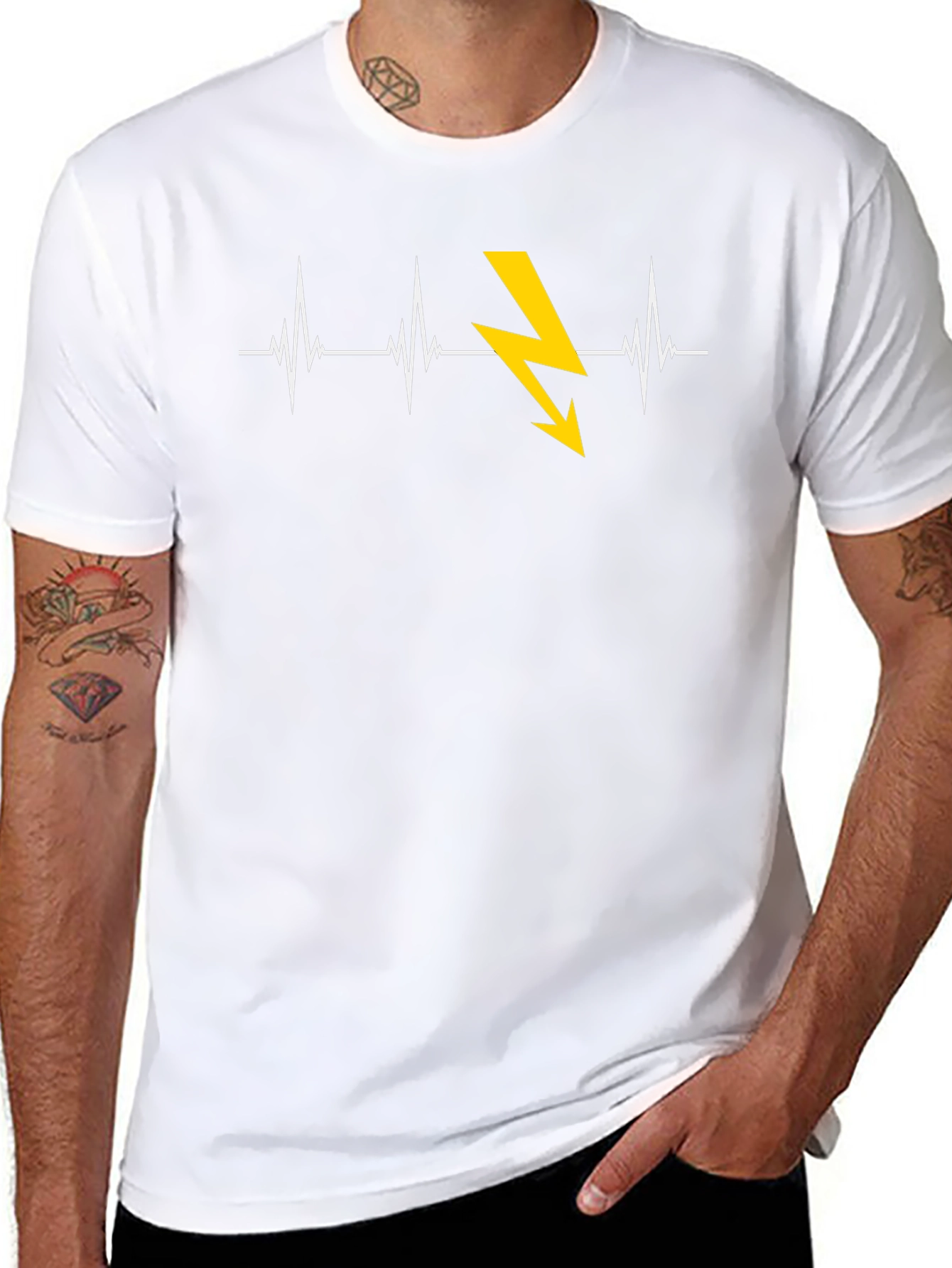 Electrician Heartbeat T-Shirt - Shockingly Stylish!