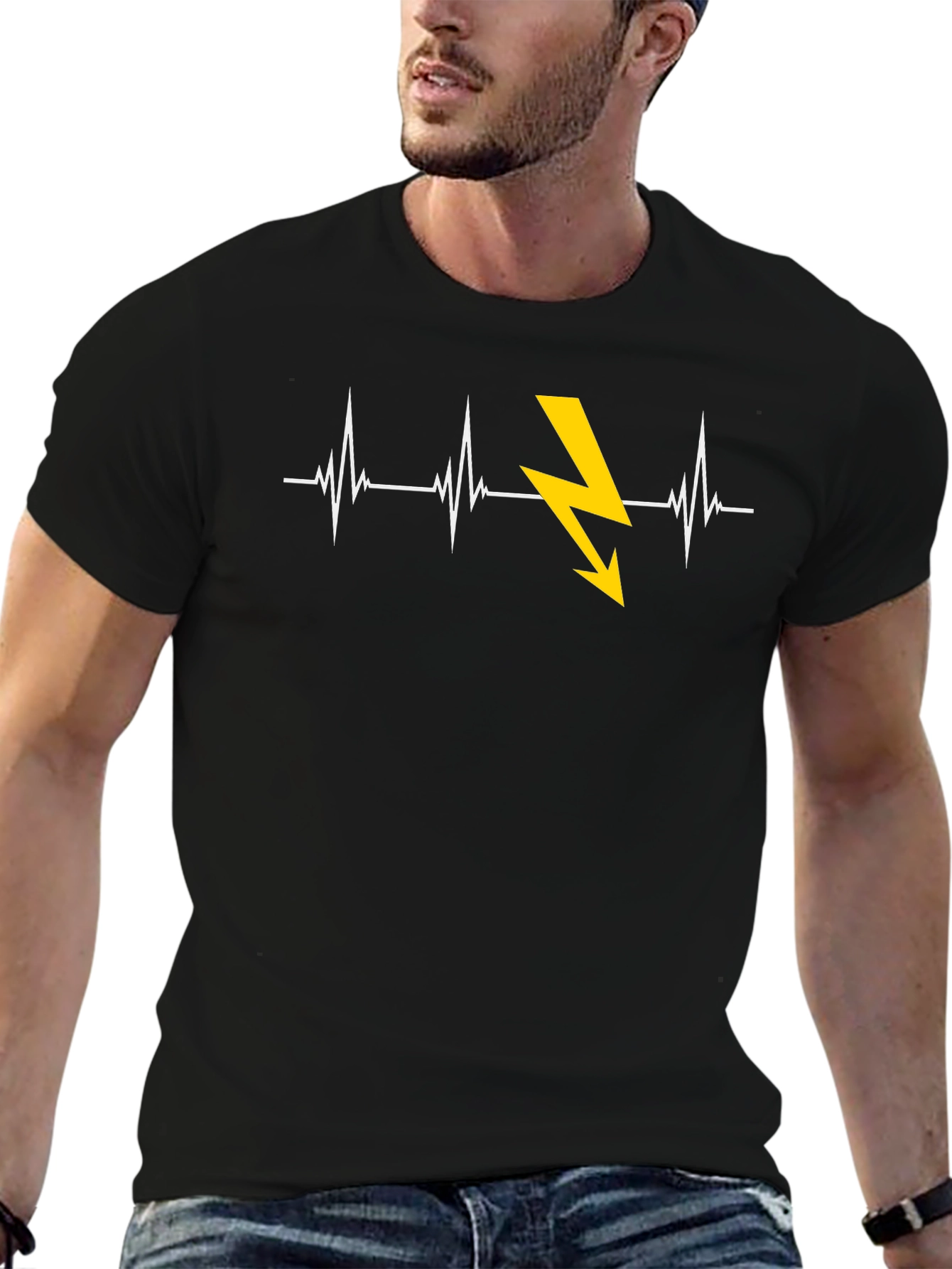 Electrician Heartbeat T-Shirt - Shockingly Stylish!