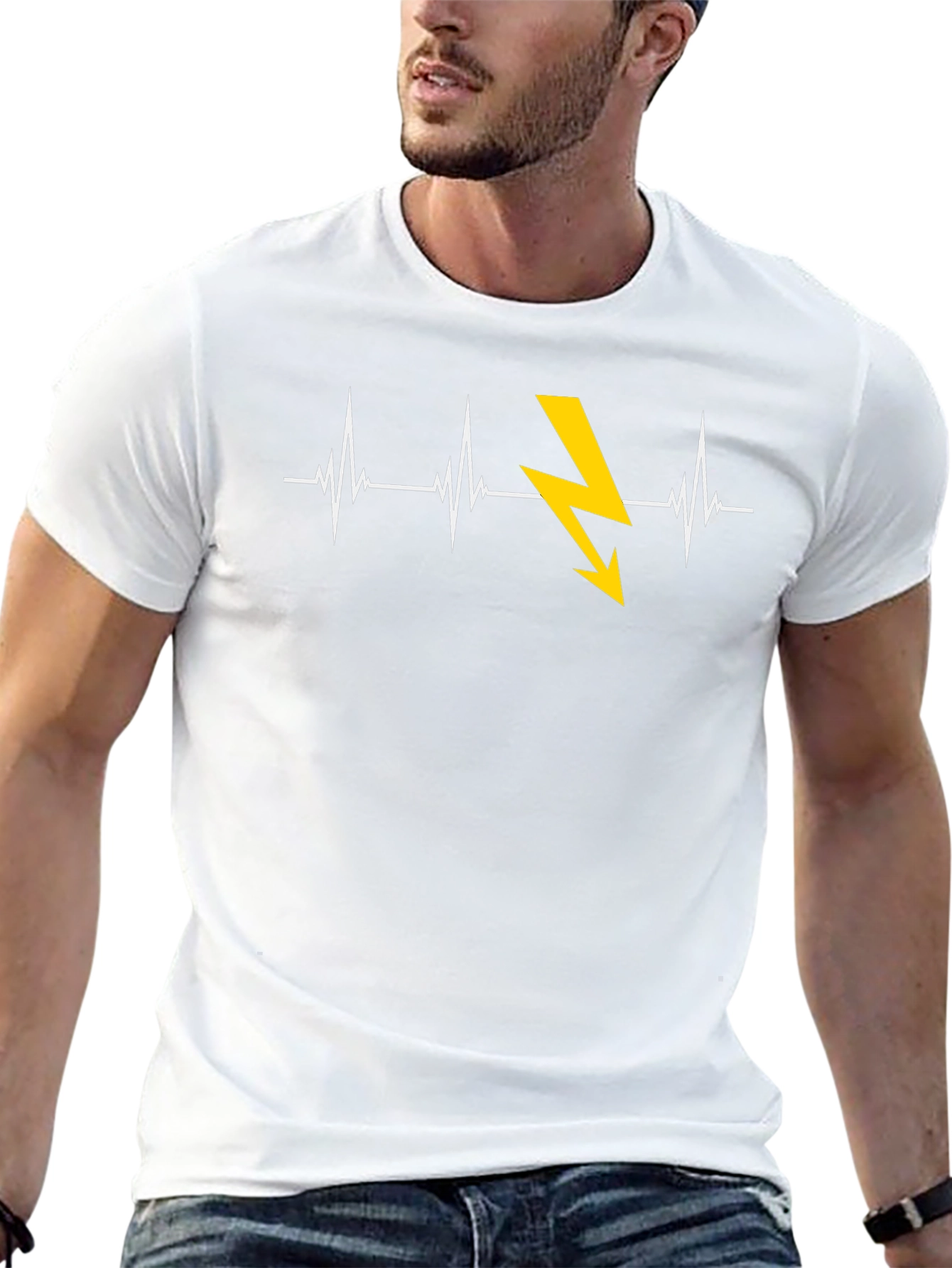 Electrician Heartbeat T-Shirt - Shockingly Stylish!