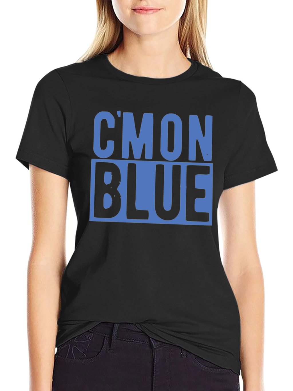 Cmon Blue Graphic T-Shirt - Bold Statement Tee
