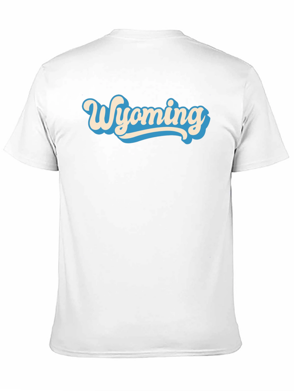 Wyoming Graphic Tee - Retro Style Black T-Shirt