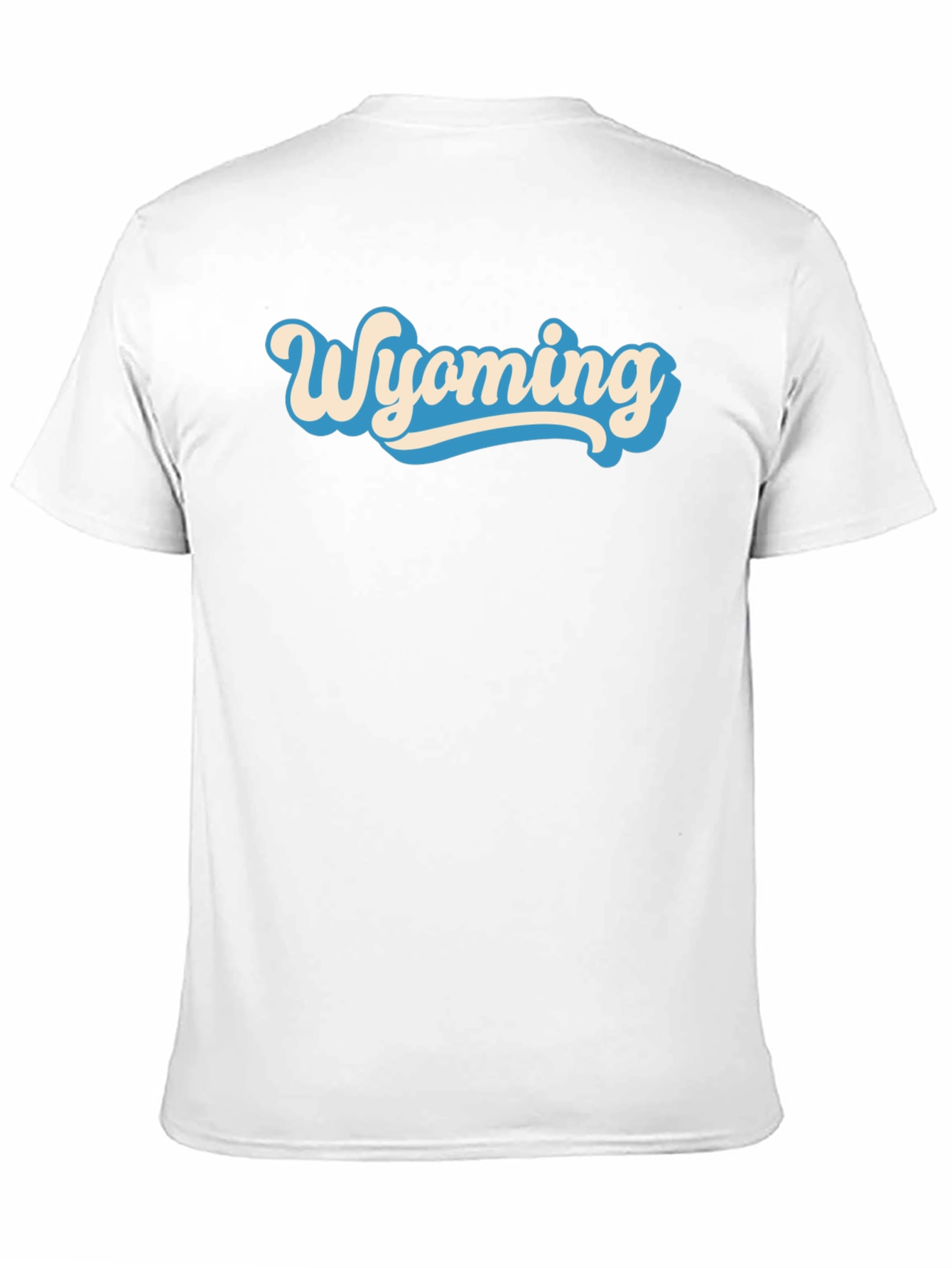 Wyoming Graphic Tee - Retro Style Black T-Shirt