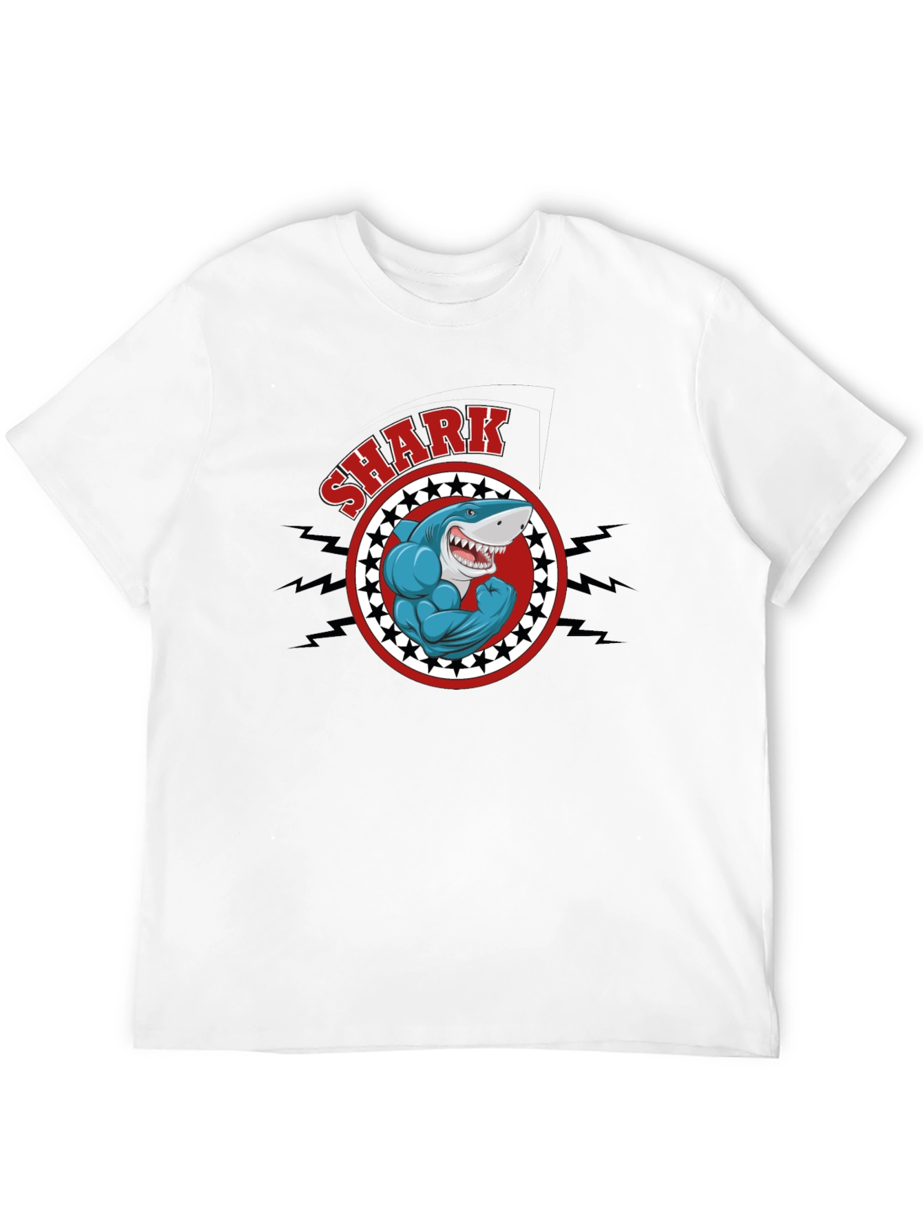 Shark Muscle Graphic T-Shirt