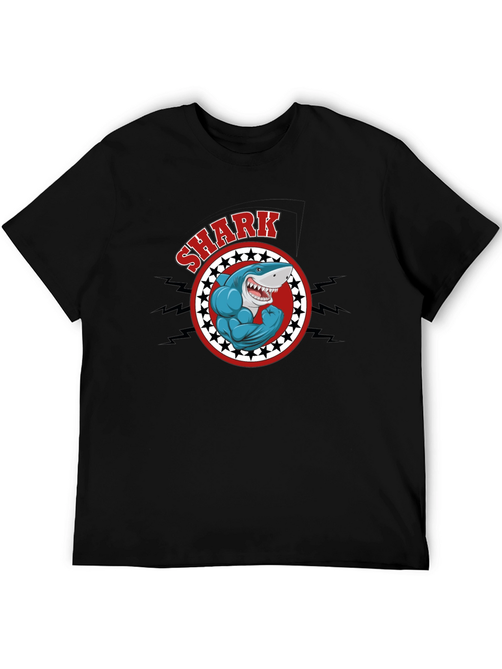 Shark Muscle Graphic T-Shirt