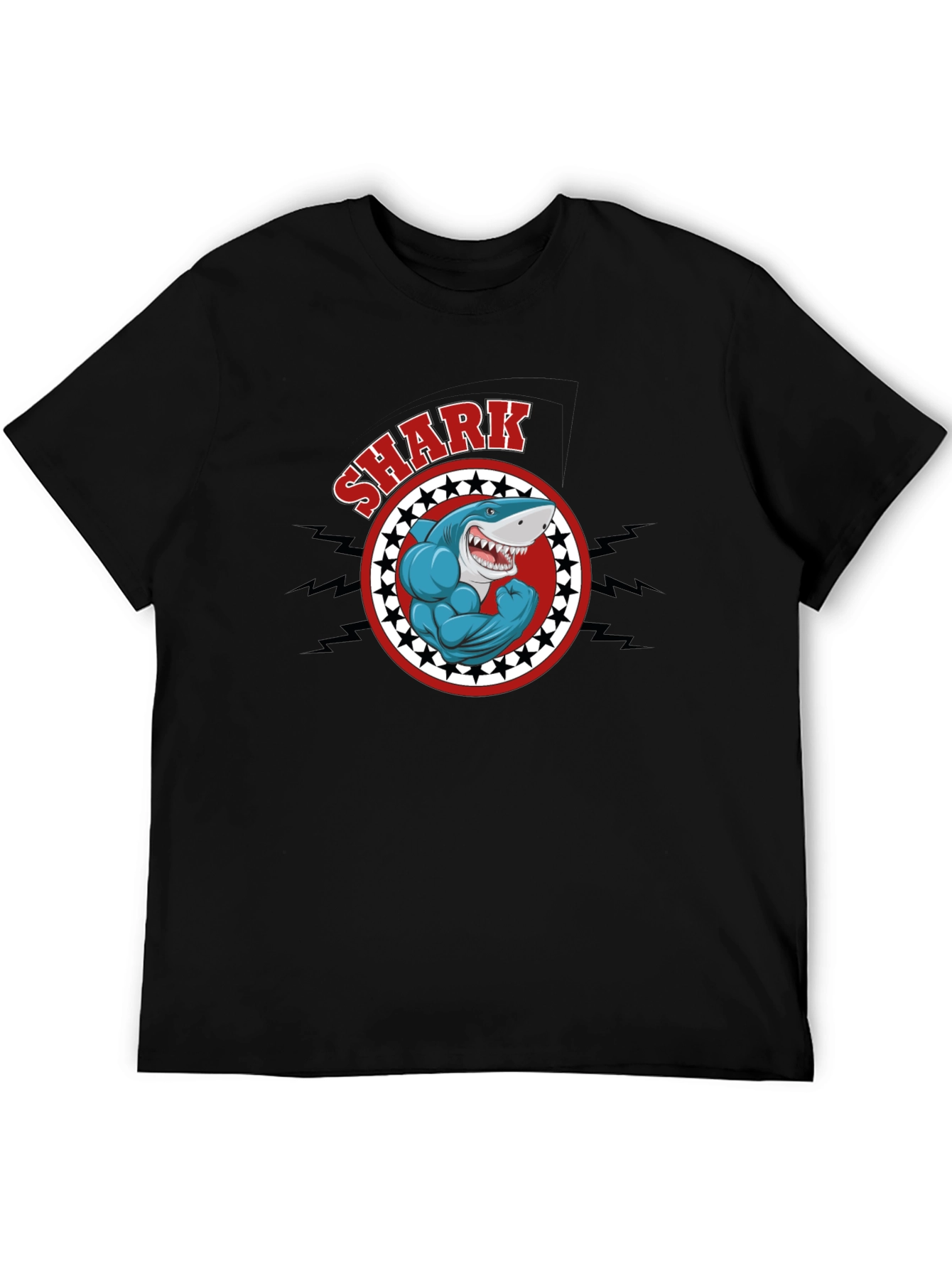 Shark Muscle Graphic T-Shirt