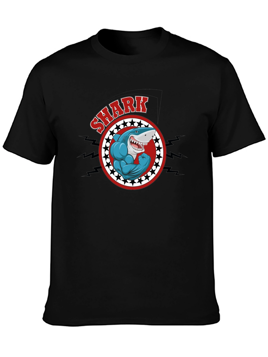 Shark Muscle Graphic T-Shirt