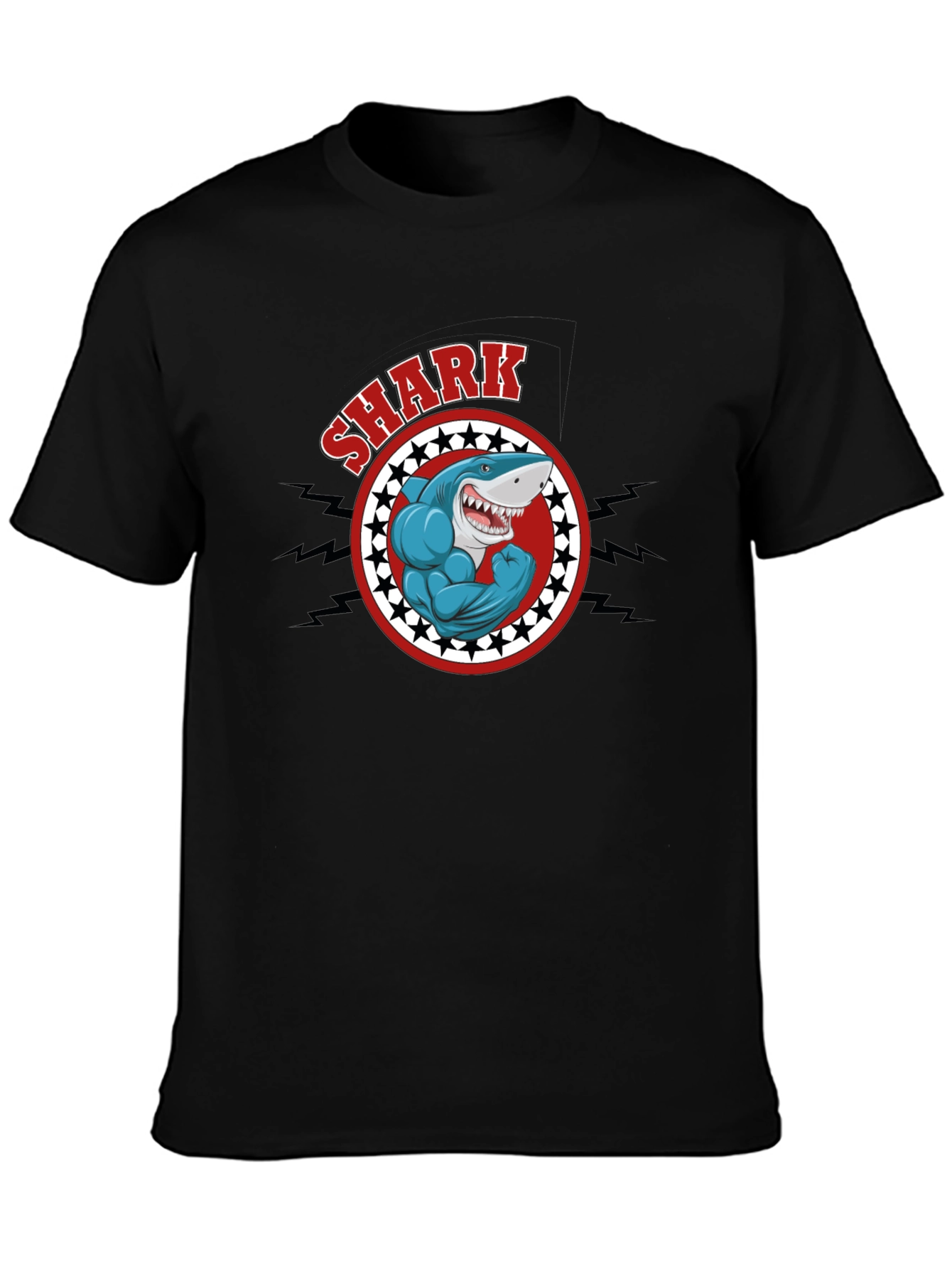 Shark Muscle Graphic T-Shirt