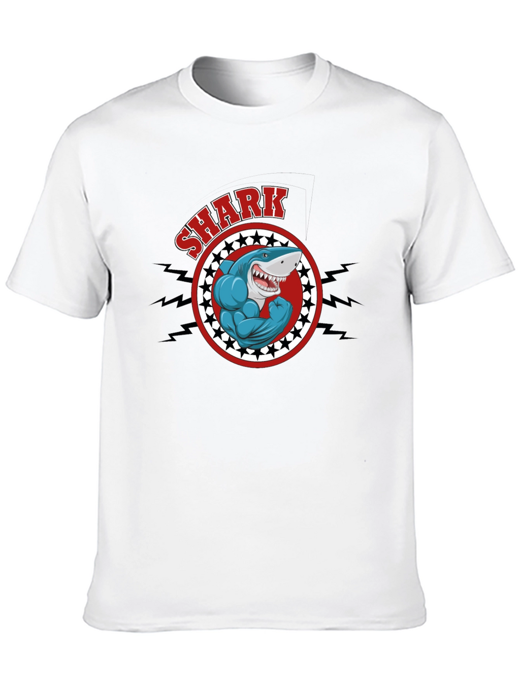 Shark Muscle Graphic T-Shirt
