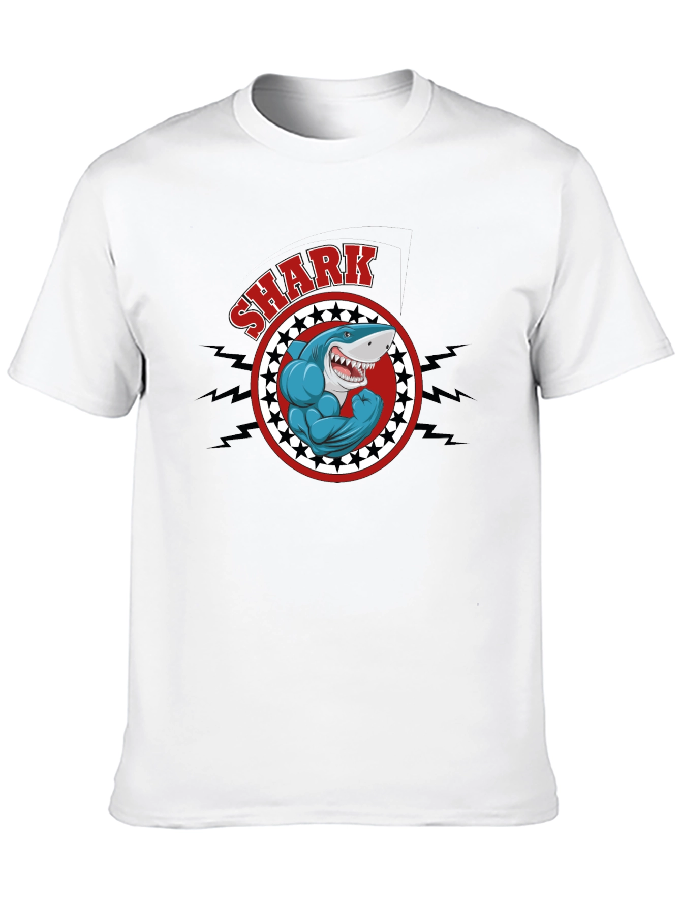 Shark Muscle Graphic T-Shirt