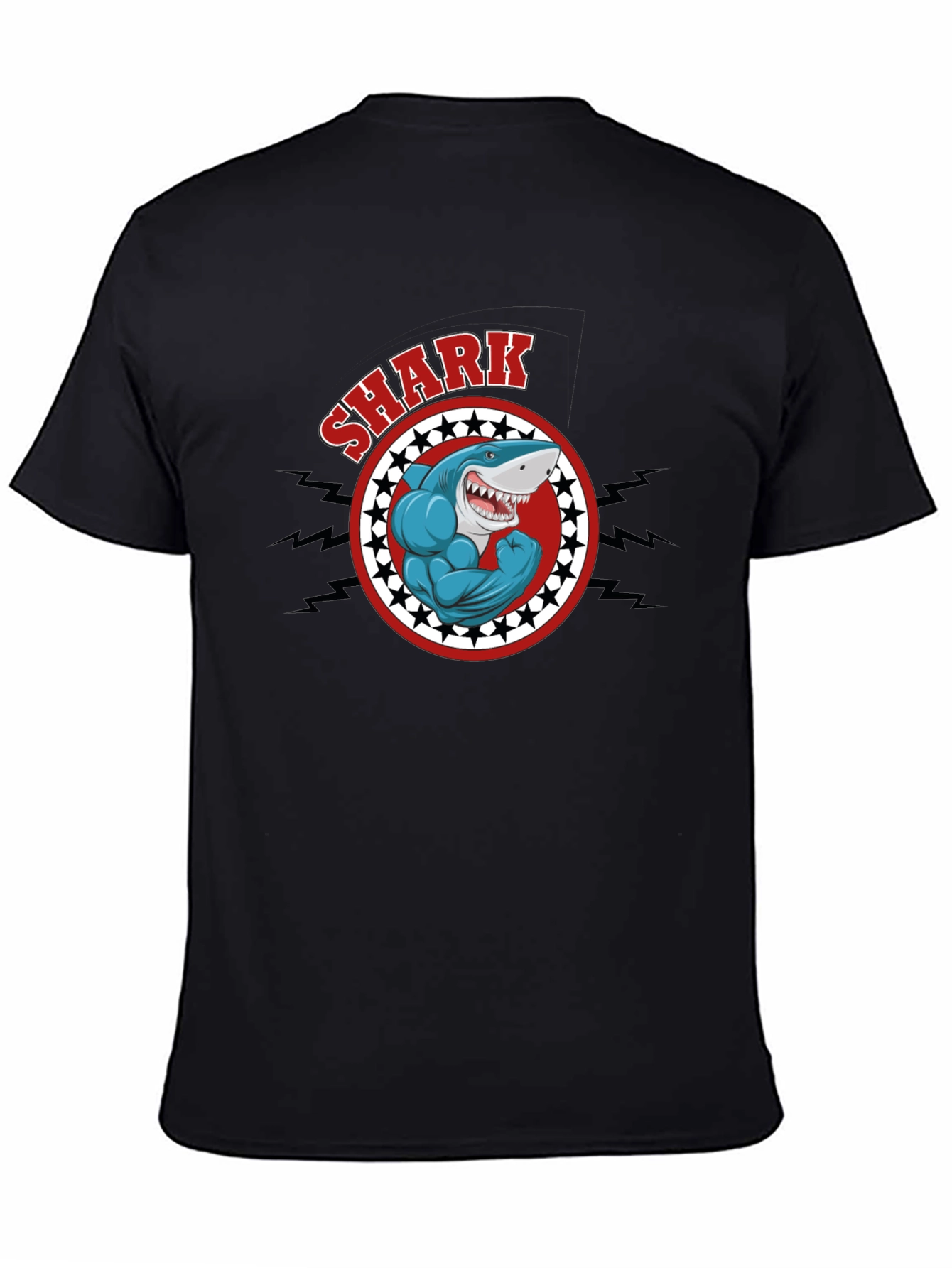 Shark Muscle Graphic T-Shirt