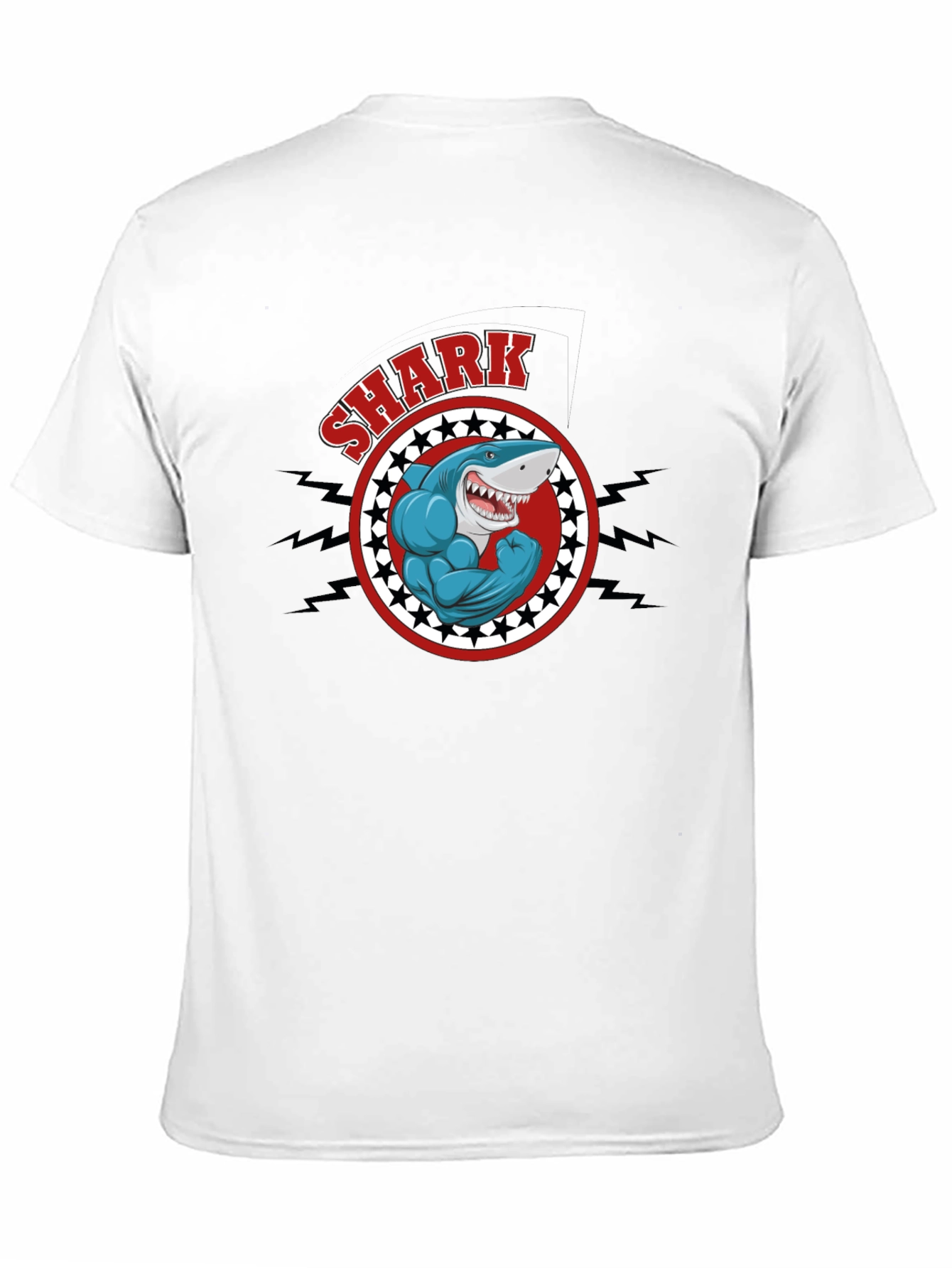 Shark Muscle Graphic T-Shirt