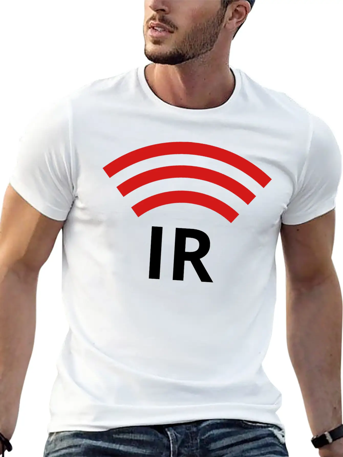 IR Symbol / Logo Unisex Short Sleeve Soft Cotton T-Shirt – Casual Everyday Wear