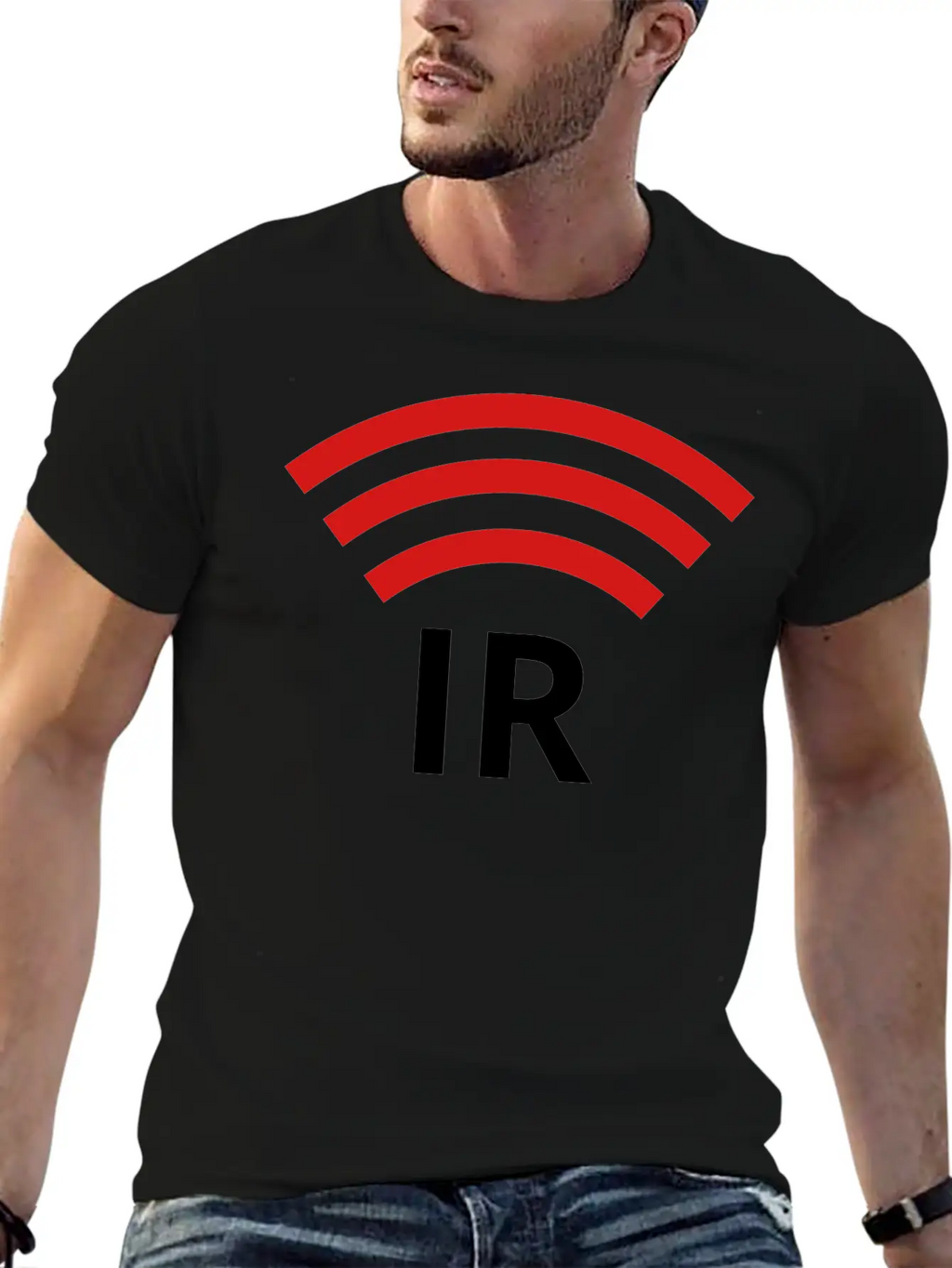 IR Symbol / Logo Unisex Short Sleeve Soft Cotton T-Shirt – Casual Everyday Wear