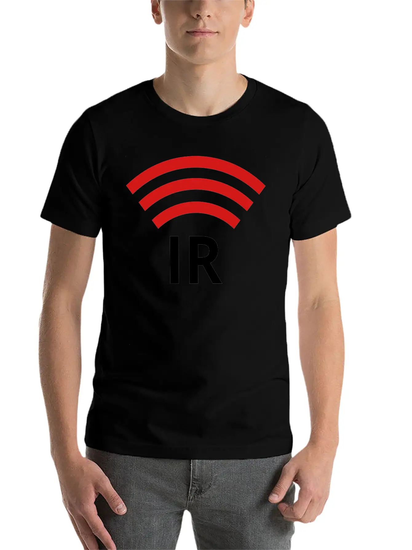 IR Symbol / Logo Unisex Short Sleeve Soft Cotton T-Shirt – Casual Everyday Wear