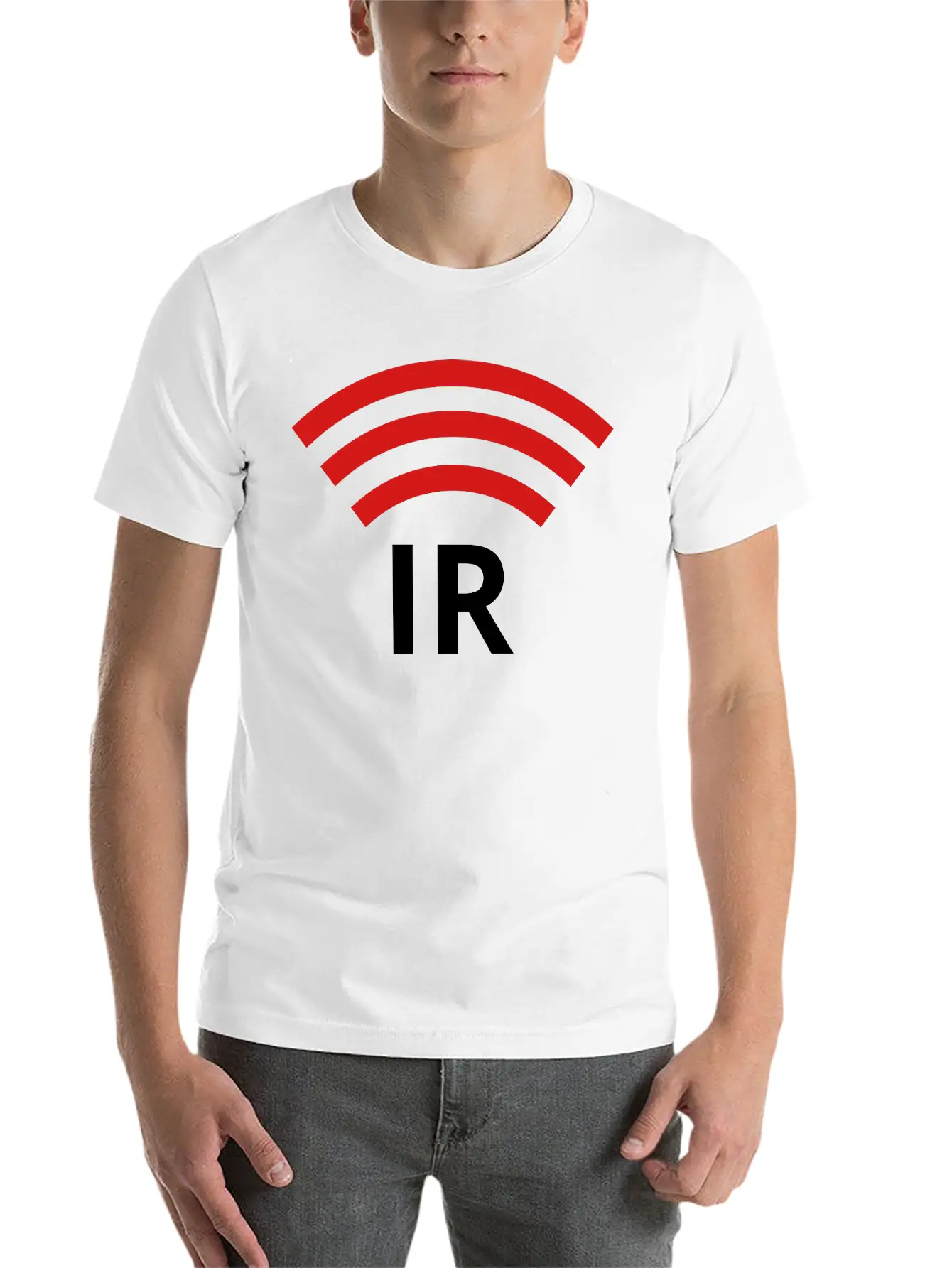 IR Symbol / Logo Unisex Short Sleeve Soft Cotton T-Shirt – Casual Everyday Wear