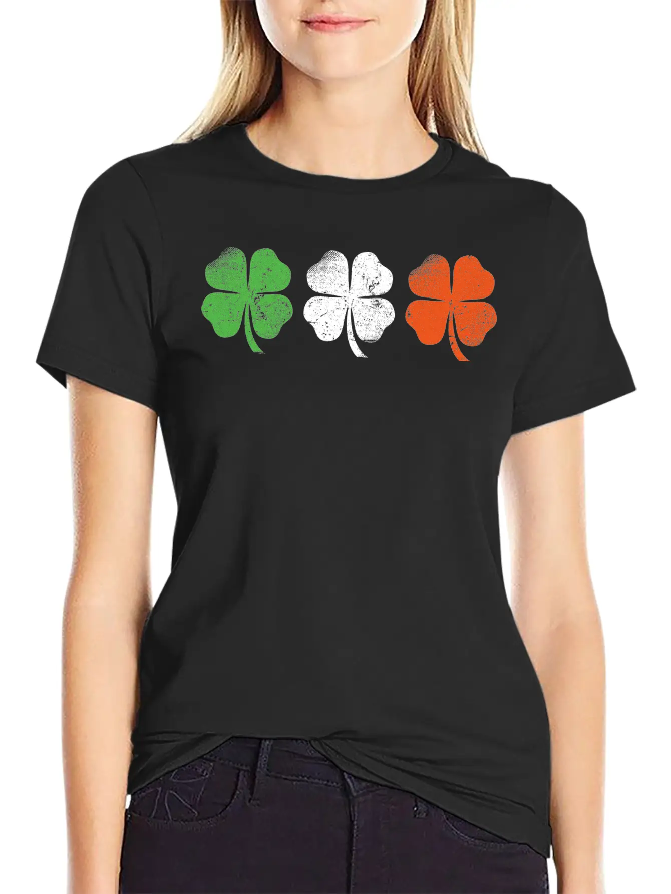 Ireland Flag Shamrocks Essential Cotton Tee For Daily Outfits – Unisex Style