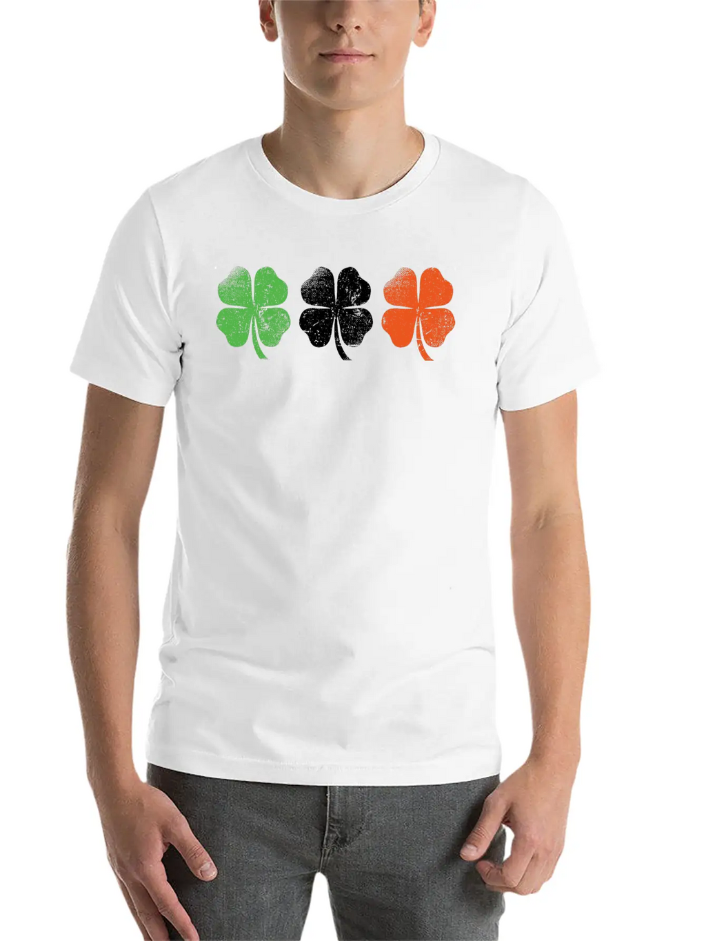 Ireland Flag Shamrocks Essential Cotton Tee For Daily Outfits – Unisex Style