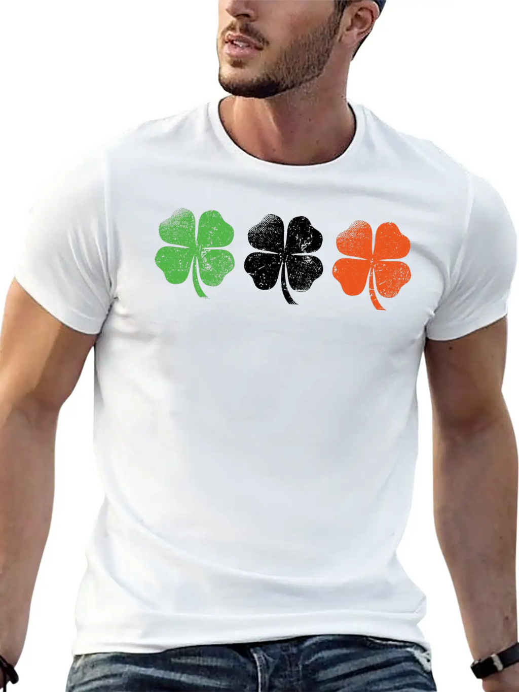 Ireland Flag Shamrocks Essential Cotton Tee For Daily Outfits – Unisex Style