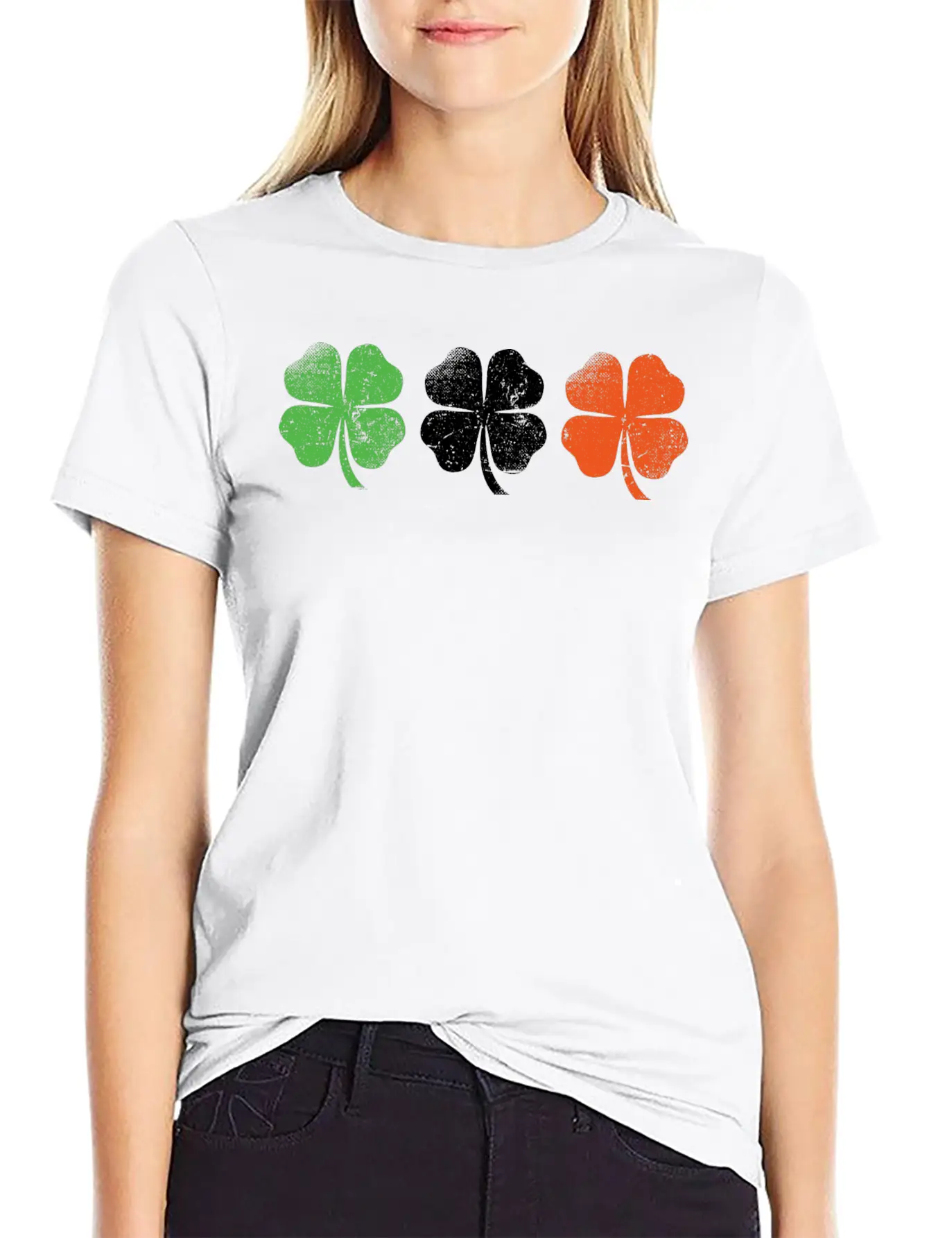 Ireland Flag Shamrocks Essential Cotton Tee For Daily Outfits – Unisex Style