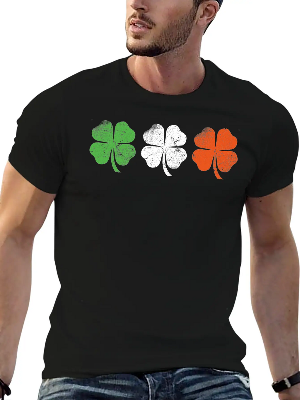 Ireland Flag Shamrocks Essential Cotton Tee For Daily Outfits – Unisex Style