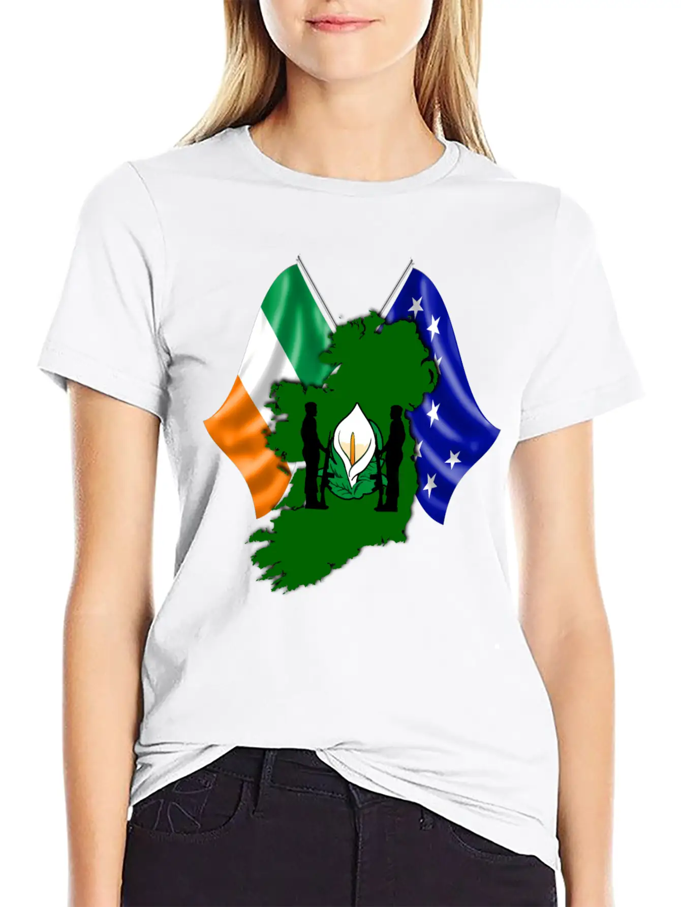 Irish Easter Lily - Designed In Ireland Unisex Casual T-Shirt – Clean Design For Daily Comfort