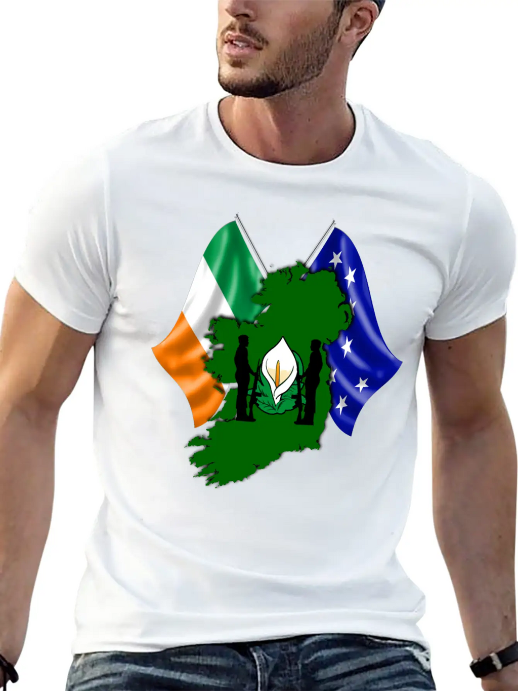 Irish Easter Lily - Designed In Ireland Unisex Casual T-Shirt – Clean Design For Daily Comfort
