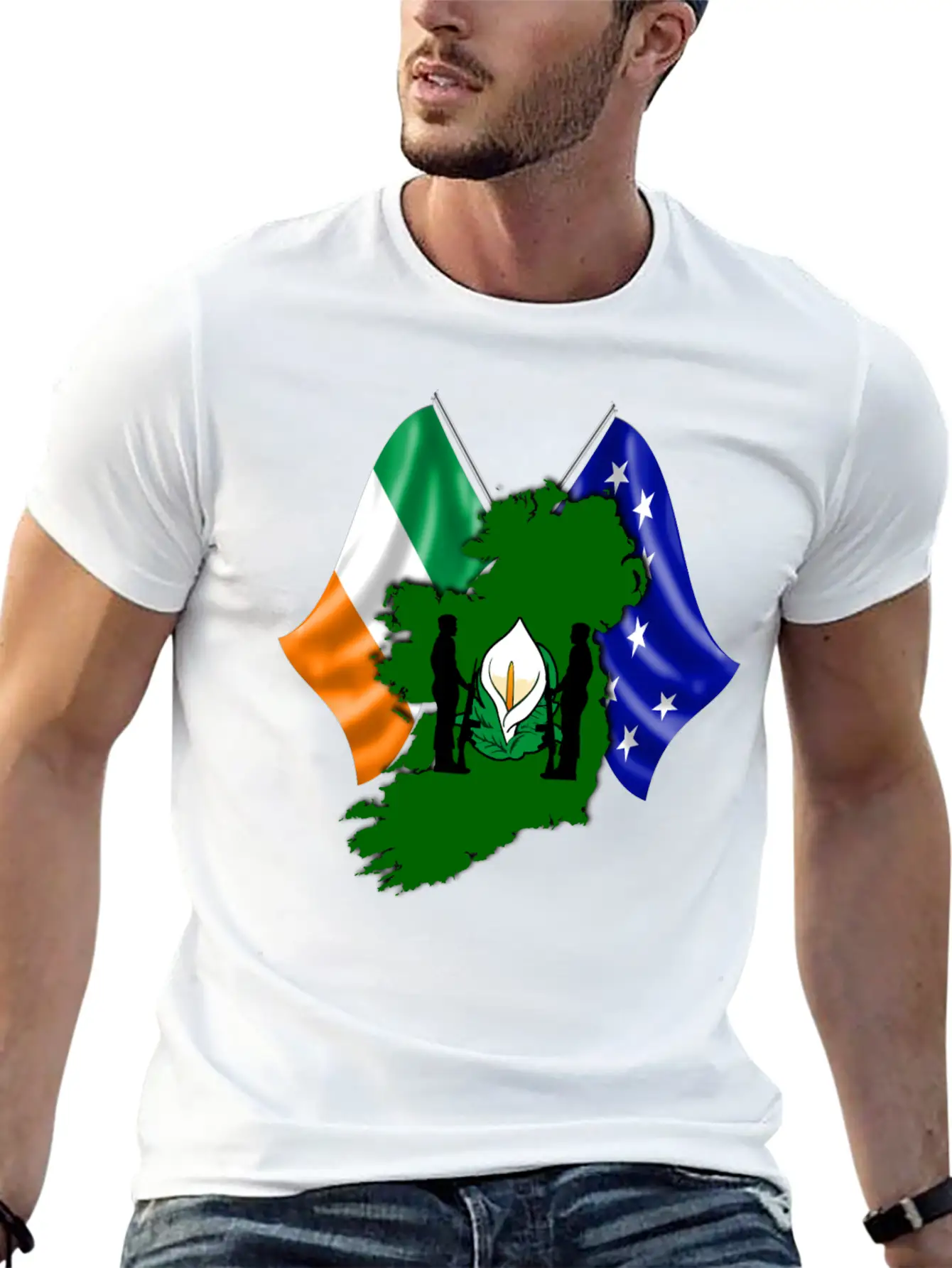 Irish Easter Lily - Designed In Ireland Unisex Casual T-Shirt – Clean Design For Daily Comfort