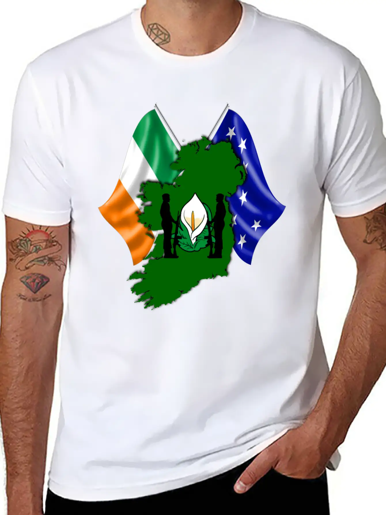 Irish Easter Lily - Designed In Ireland Unisex Casual T-Shirt – Clean Design For Daily Comfort