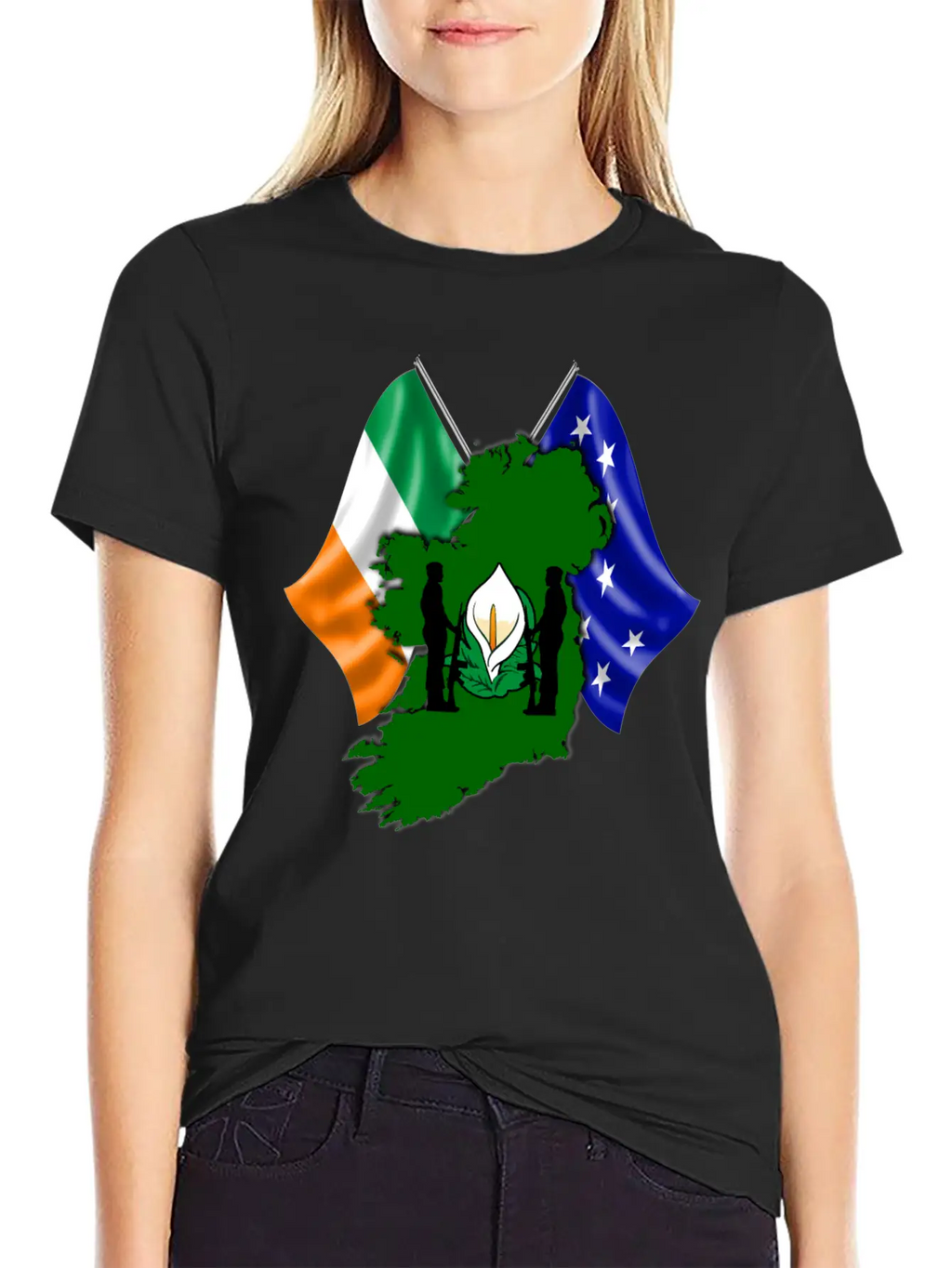 Irish Easter Lily - Designed In Ireland Unisex Casual T-Shirt – Clean Design For Daily Comfort