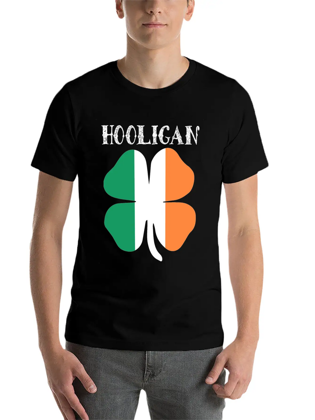 Irish Hooligan Ireland Flag Shamrock Clover St Classic Fit Graphic Tee For Daily Comfort – Unisex Cotton Shirt